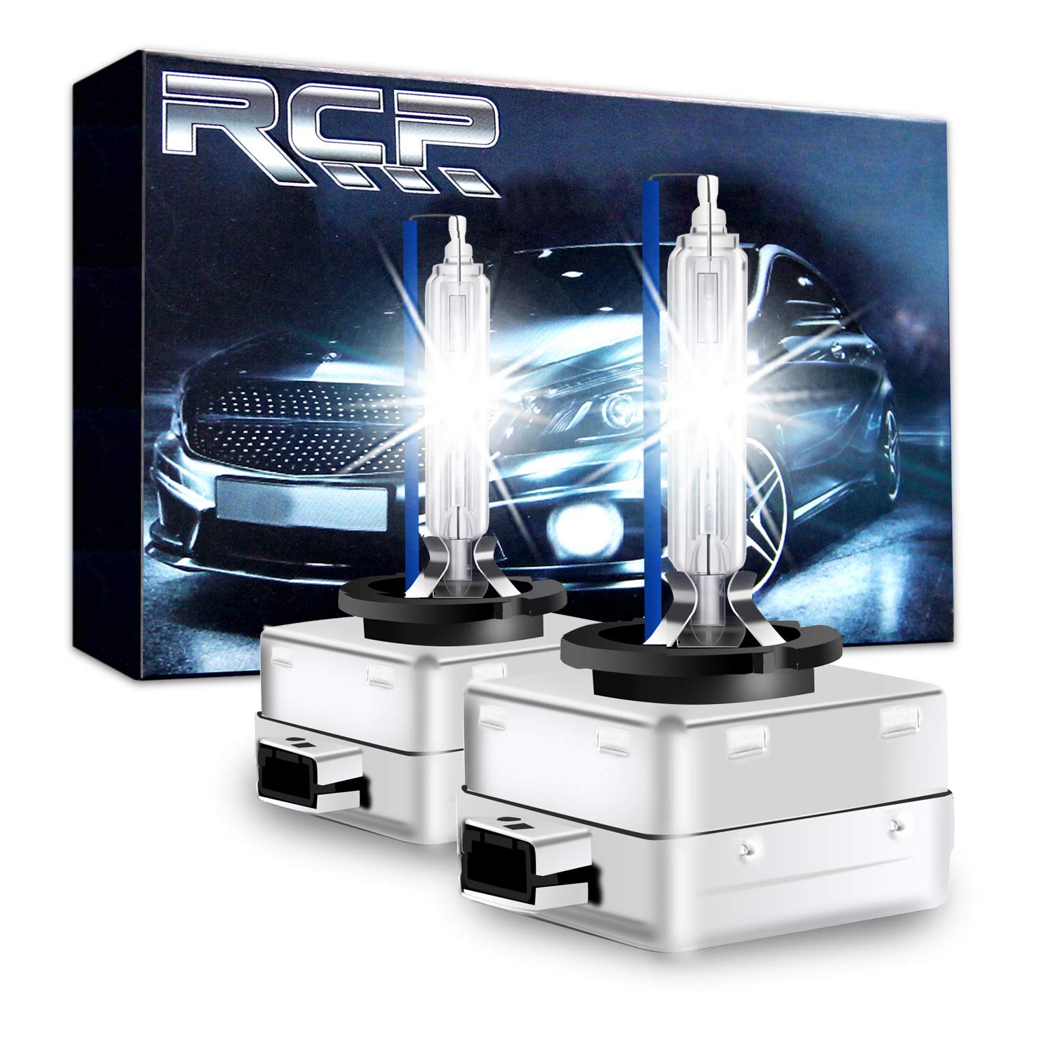 RCP D1S/D1R Xenon HID Replacement Bulb 8000K Ice Blue 35W Model V4-D1S8 (Pair)