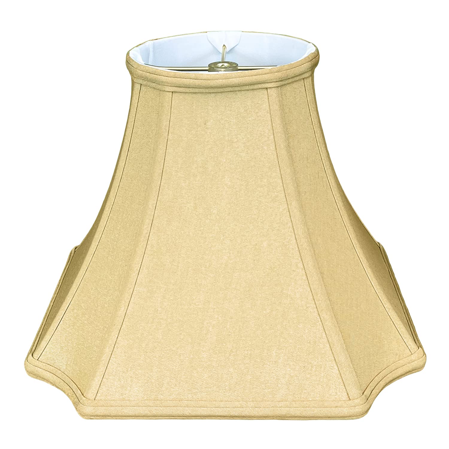 Royal Designs Square Inverted Cut Corner Basic Lamp Shade, Antique Gold, 6.5 x 13.5 x 10.5