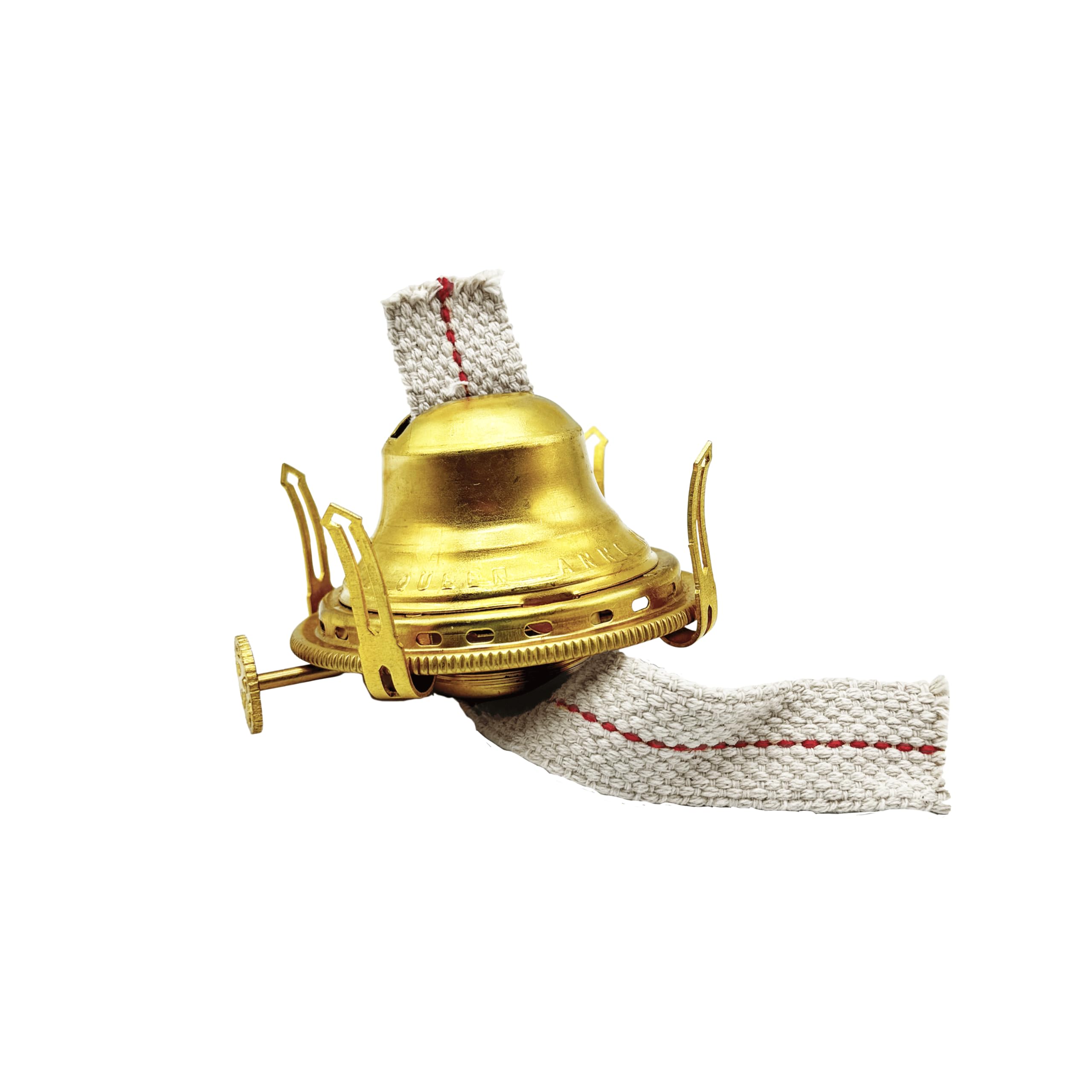 Light of Mine - Queen Anne Solid Brass Replacement Burner for Antique Hurricane Lamps (1 Pack) - Enhanced Oil Lamp Burner for Restoration & Custom Builds