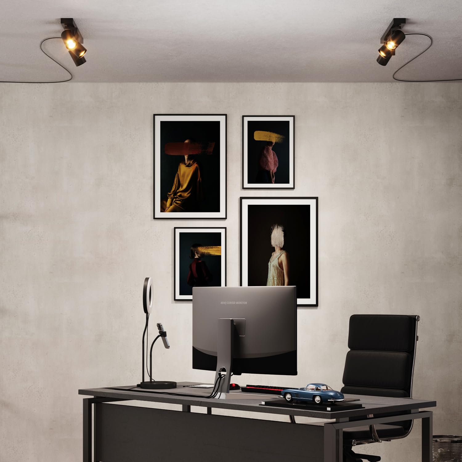 GLOBE Electric 64000164 17 3-Light Plug-in Track Lighting, Matte Black, 15 Foot Cord, in-Line On/Off Rocker Switch, Pivoting Tra