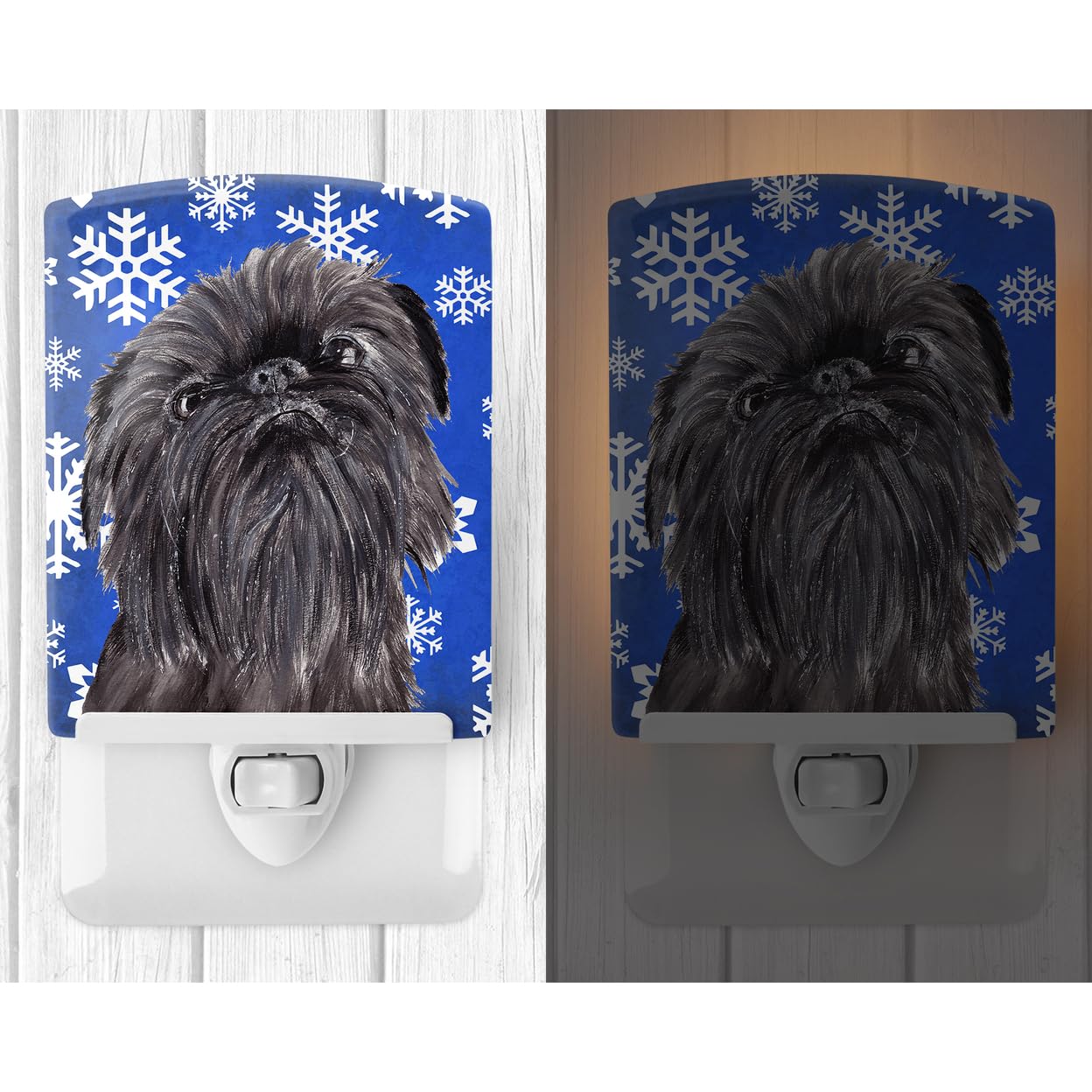 Carolines Treasures Ceramic Night Light, Brussels Griffon, UL-Certified, 6x4x3in, Multicolor, Model SC9601CNL