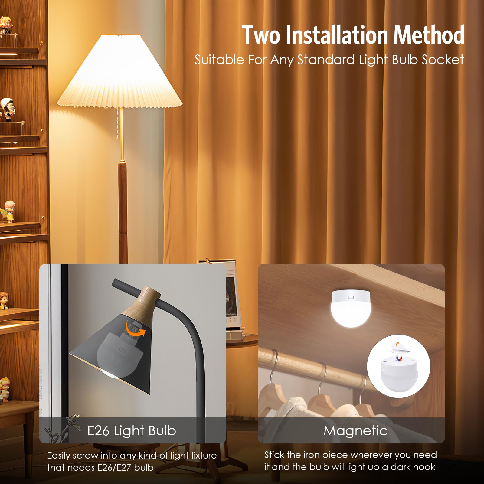 Amir Upgraded Rechargeable Light Bulbs With Remote, E26/E27 Dimmer Led Light Bulbs, Timer And 3 Color Temperatures, Rechargeable