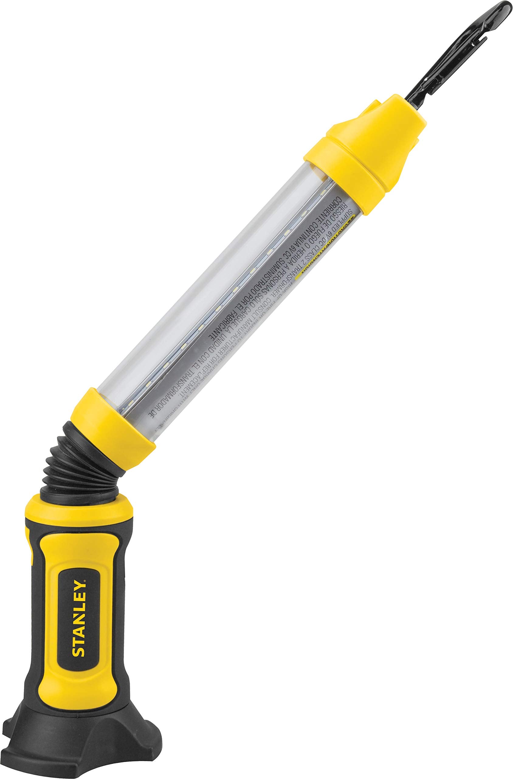 STANLEY BFLIUS Rechargeable 500 Lumen Lithium Ion LED Work Light with Magnetic Flexible Base, USB Power Charger, Swivel Carabine