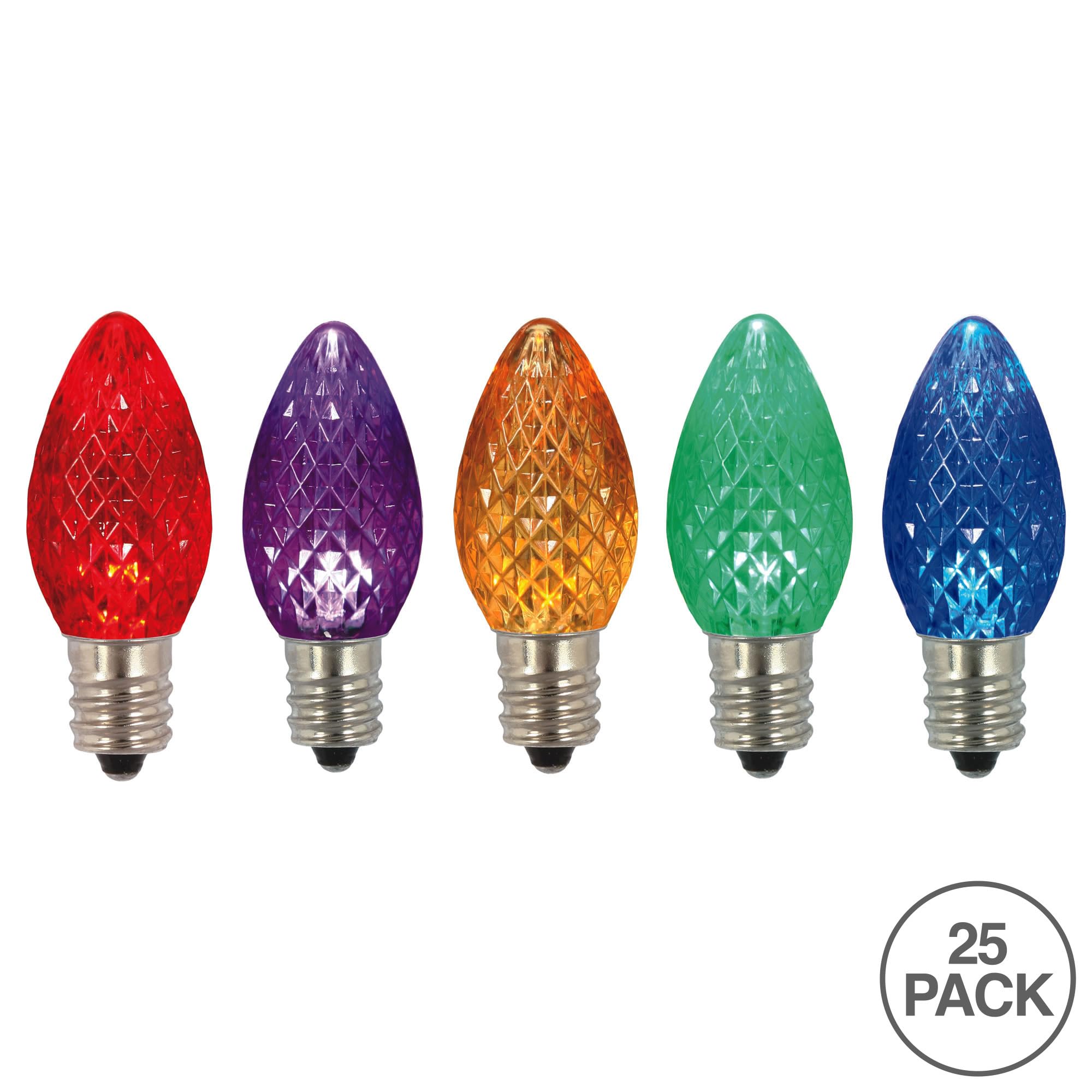Vickerman C7 Faceted Led Multi Bulb .38W 130V 25Bx - Xledc70-25