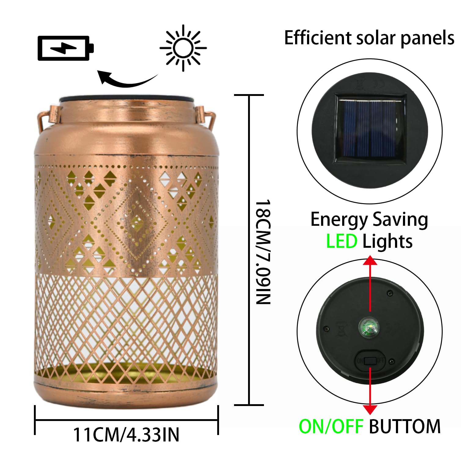 2 Pack Solar Lanterns Outdoor Waterproof - Birthday Gifts for Women, Men, Mom, Solar Lights Outdoor Hanging Garden Decor for Out