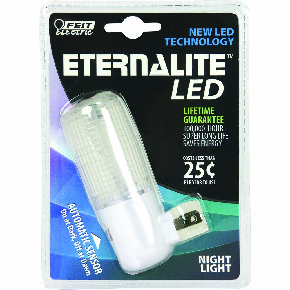 Feit Electric NL1/LED Auto Sensor Night Light, 1 Pack, Metal, Product Specific