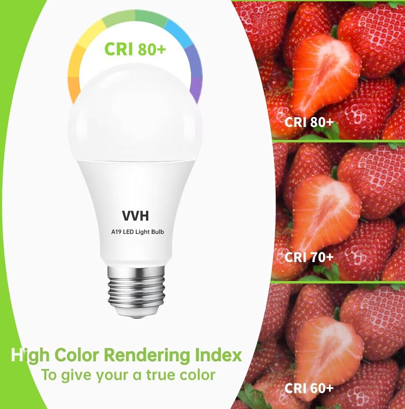 Vvh Ul Listed 4-Pack 3 Way Bulb 30 70 100W Equivalent Light Bulb,Daylight,Three Way A19 Led Bulb E26 Base For Bedroom,Living Room,Kitchen