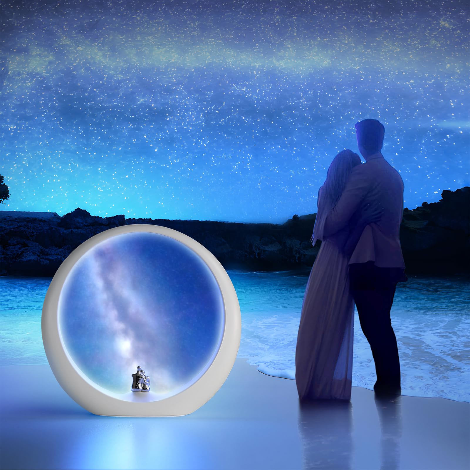 Mamre Gorgeous Milky Way Lamp Home Decor Galaxy Night Light Anniversary Valentine’S Day Christmas Birthday Gift For Him/Her