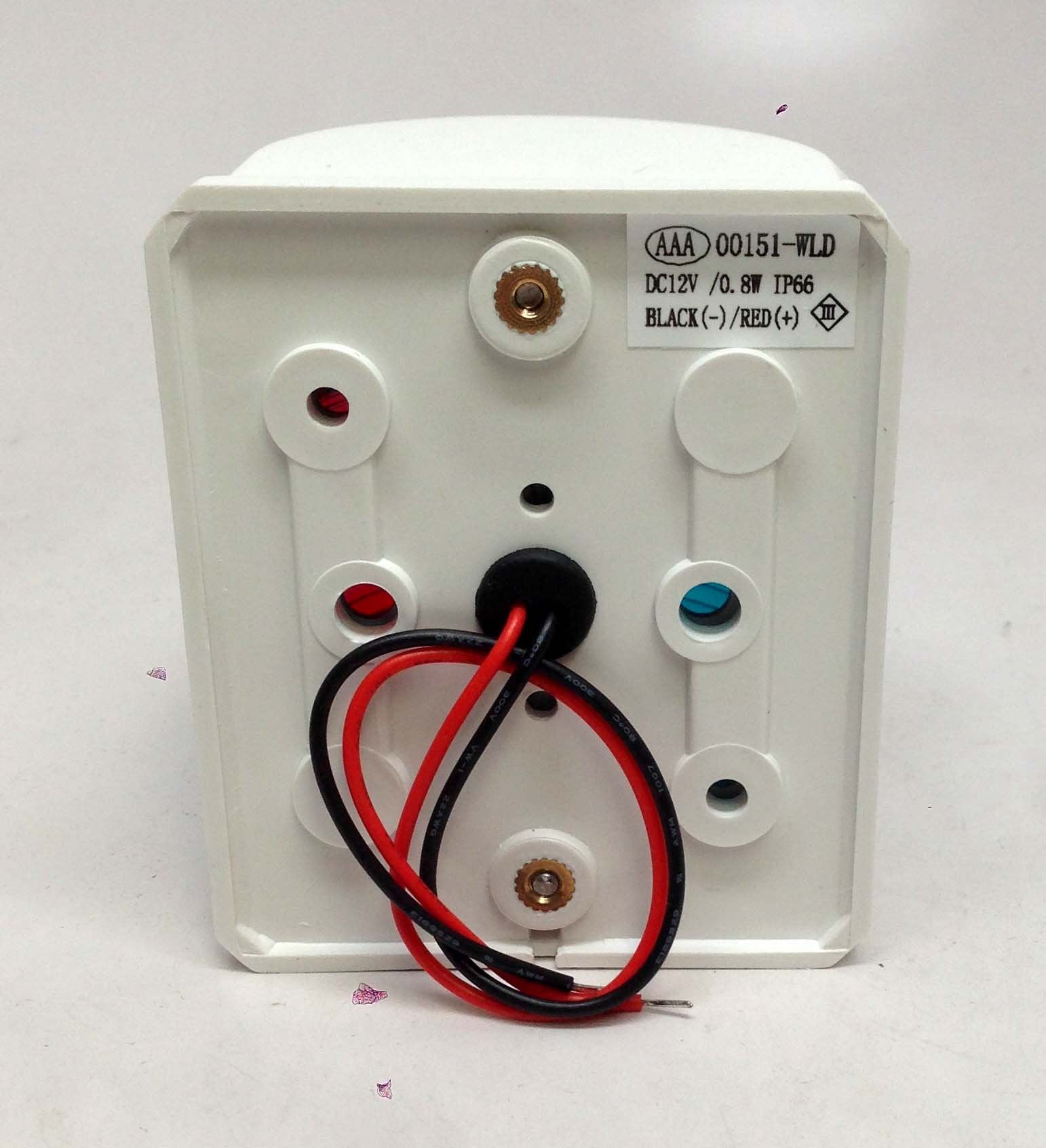 Pactrade Marine Waterproof Red & Green Bow LED Navigation Light - 2 Nautical Miles, Ideal for Boats, Marine Safety, Multi-Color