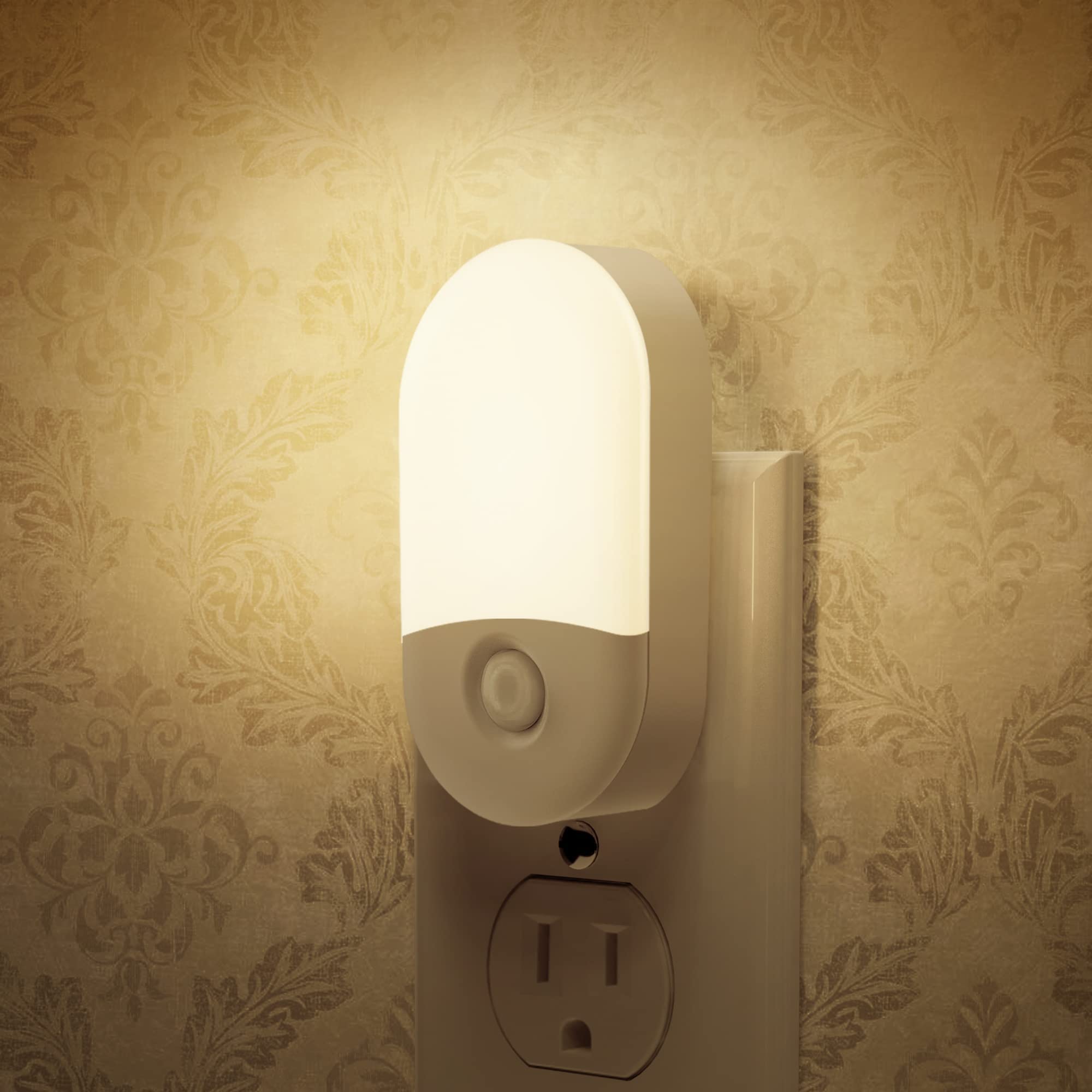 L Lohas Led Night Lights Plug Into Wall, [?? Pack] Led Dimmable Night Light With Light Sensors, 30/60Lm Adjustable Brightness Ni