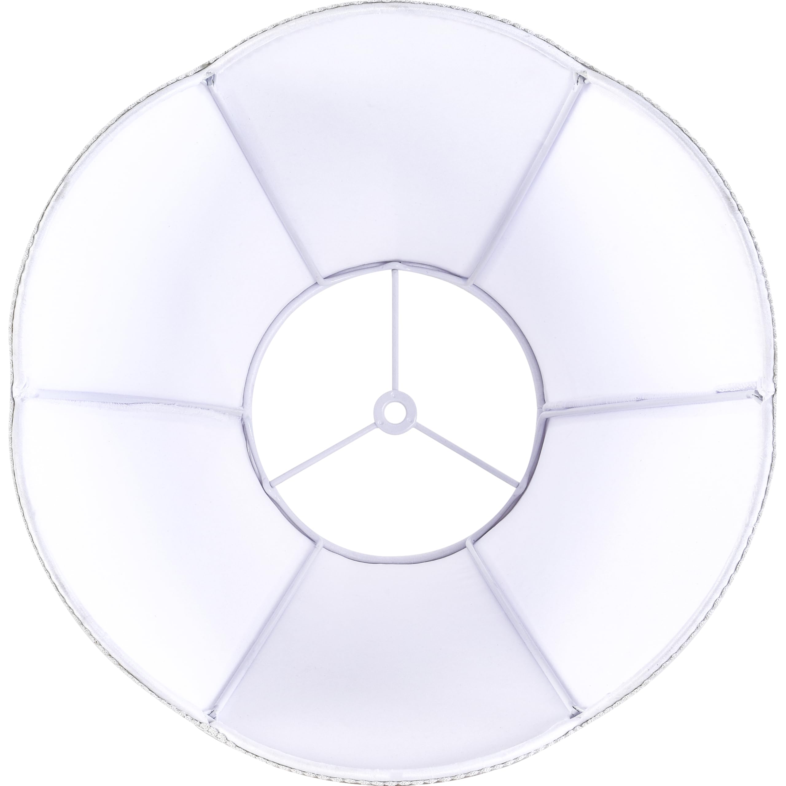 Go&So White Lamp Shade Medium Scalloped Lamp Shades,6''Top X 13''Bottom X 10.6''Vertical Height,Replacement Lampshades For Table