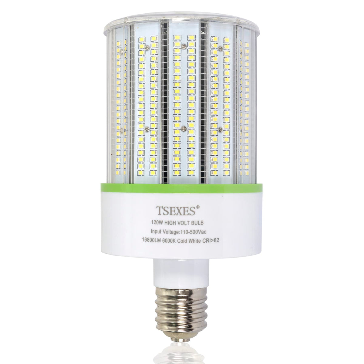 Tsexes 480V 347V Led Corn Cob Light Bulb 120W,E39 Mogul Base 5000K Daylight,Replacement For 600W Hid (Mh, Hps) Ac110-500V