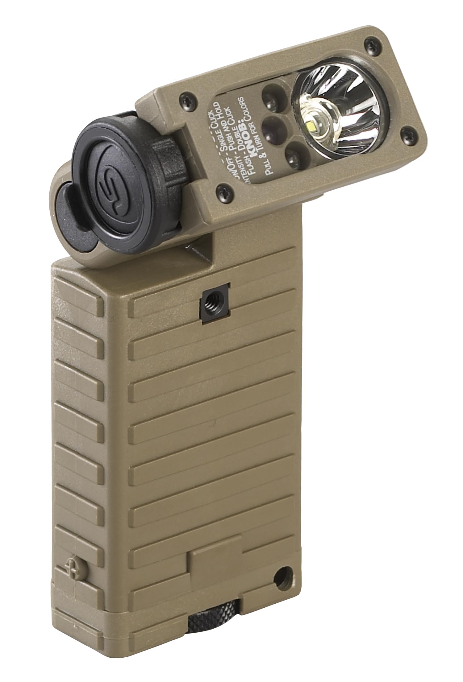 Streamlight 14008 Sidewinder 55-Lumens HP Flashlight with Alkaline Batteries and White/Green/Blue/IR LEDs, Coyote