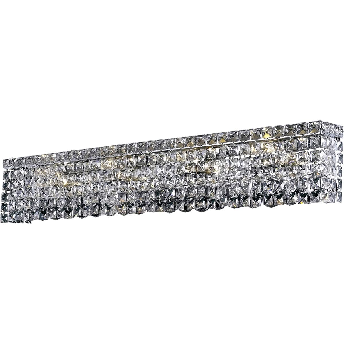 Elegant Lighting 2033W36c-Rc 36 L x 45 W x 625 H in Maxim collection Wall Sconce - Royal cut- chrome Finish