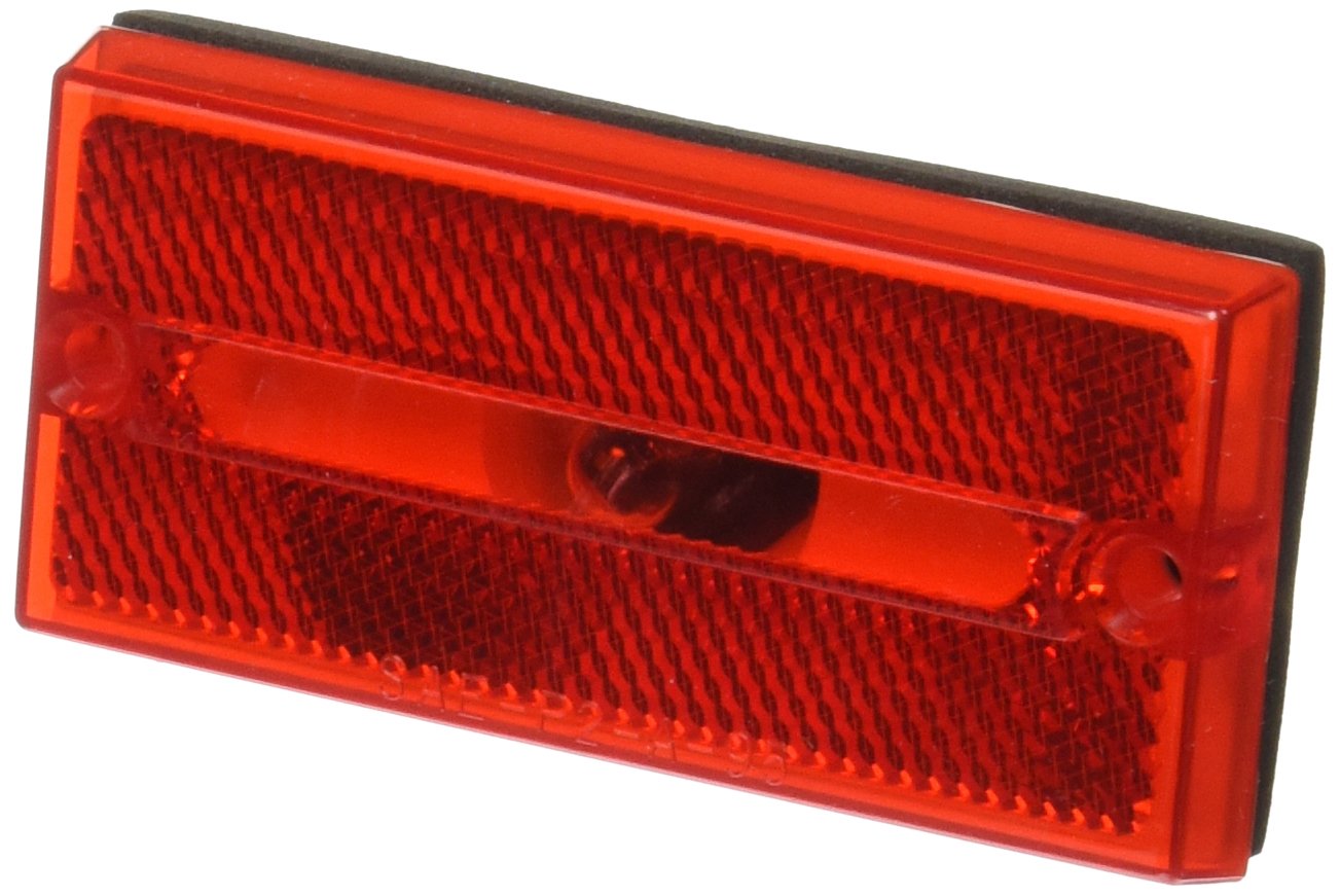 Peterson Manufacturing V132R Red Rectangular Clearance/Side Marker Light - Metal Construction