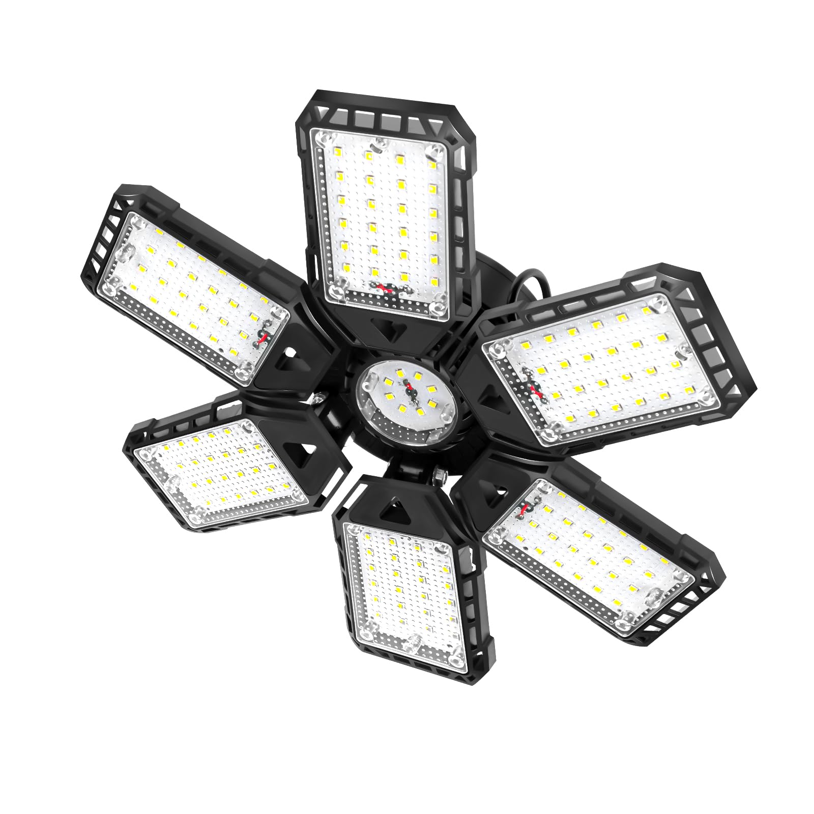 Aoretic Led Garage Lights 1 Pack -180W, 18000Lm 6500K Led Shop Light With 6+1 Deformable Panels, Basement Barn Light Garage Ceil