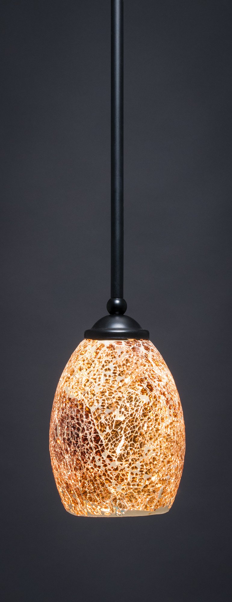 Zilo 1 Light Mini Pendant in Matte Black (560-MB-4175)