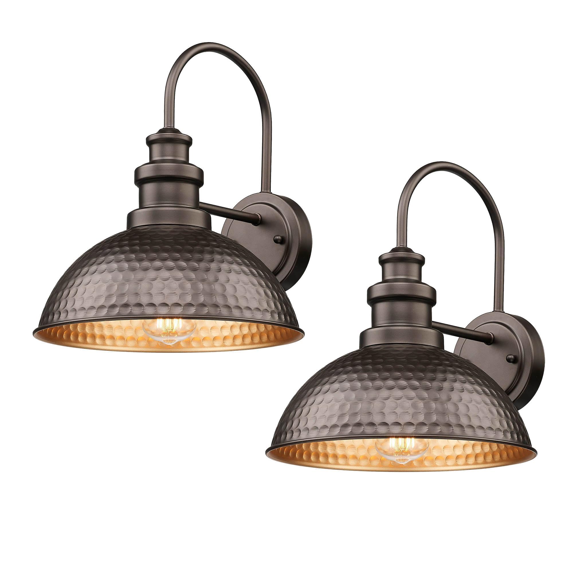 Casia Farmhouse Barn Lights - Rustic Wall Sconce, Exterior & Outdoor Mounted Lighting Fixture, Vintage Gooseneck Wall Lighting,O