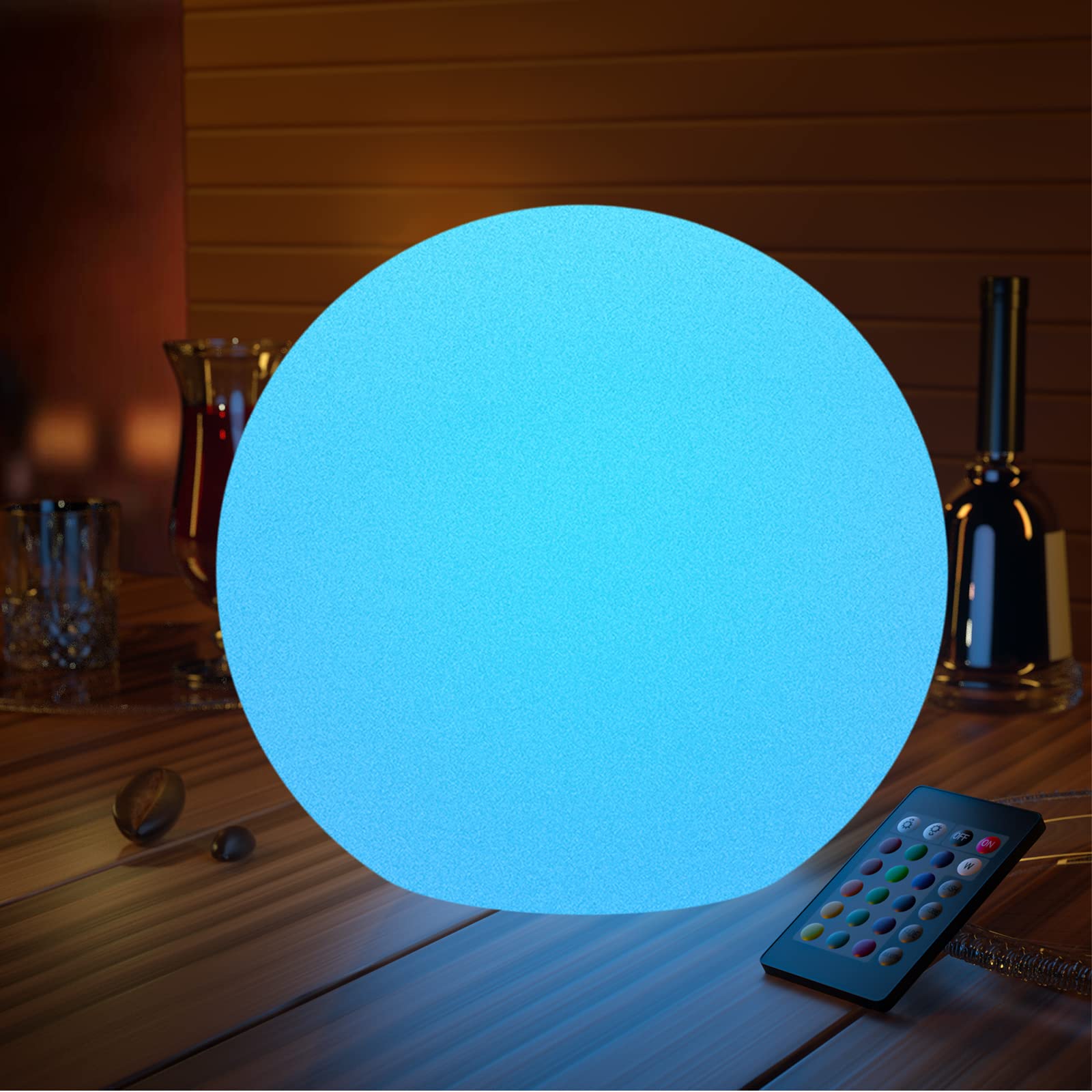 LOFTEK 16-inch Large Nursery Night Light Ball: 16 Colors Change Floating Light with Remote Control, Rechargeable and Waterproof 