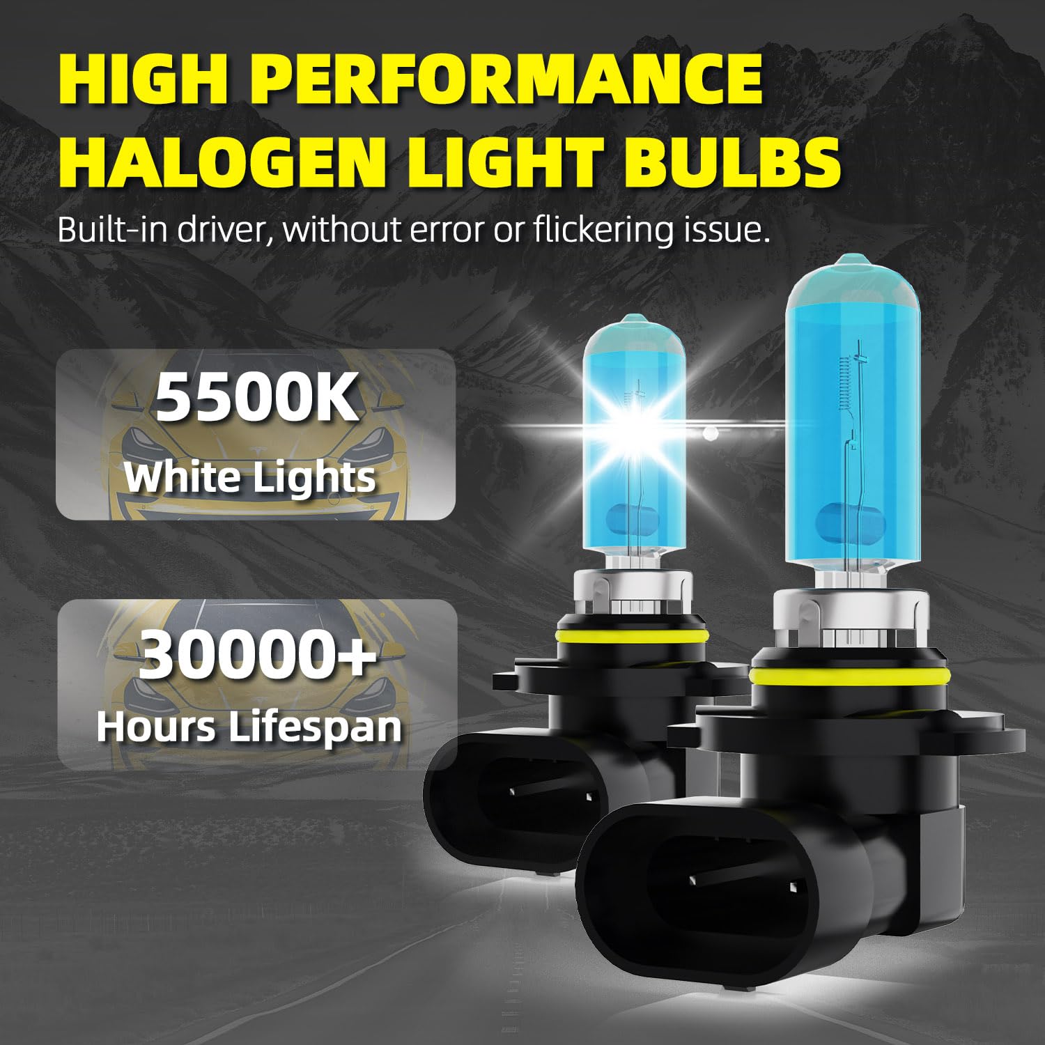 DMEPUGI Headlight Bulbs Fit For Toyota RAV4 2013-2015, 9005 9005 High Low Beam H11 Fog Lights Combo, Super Bright 5500K White Li