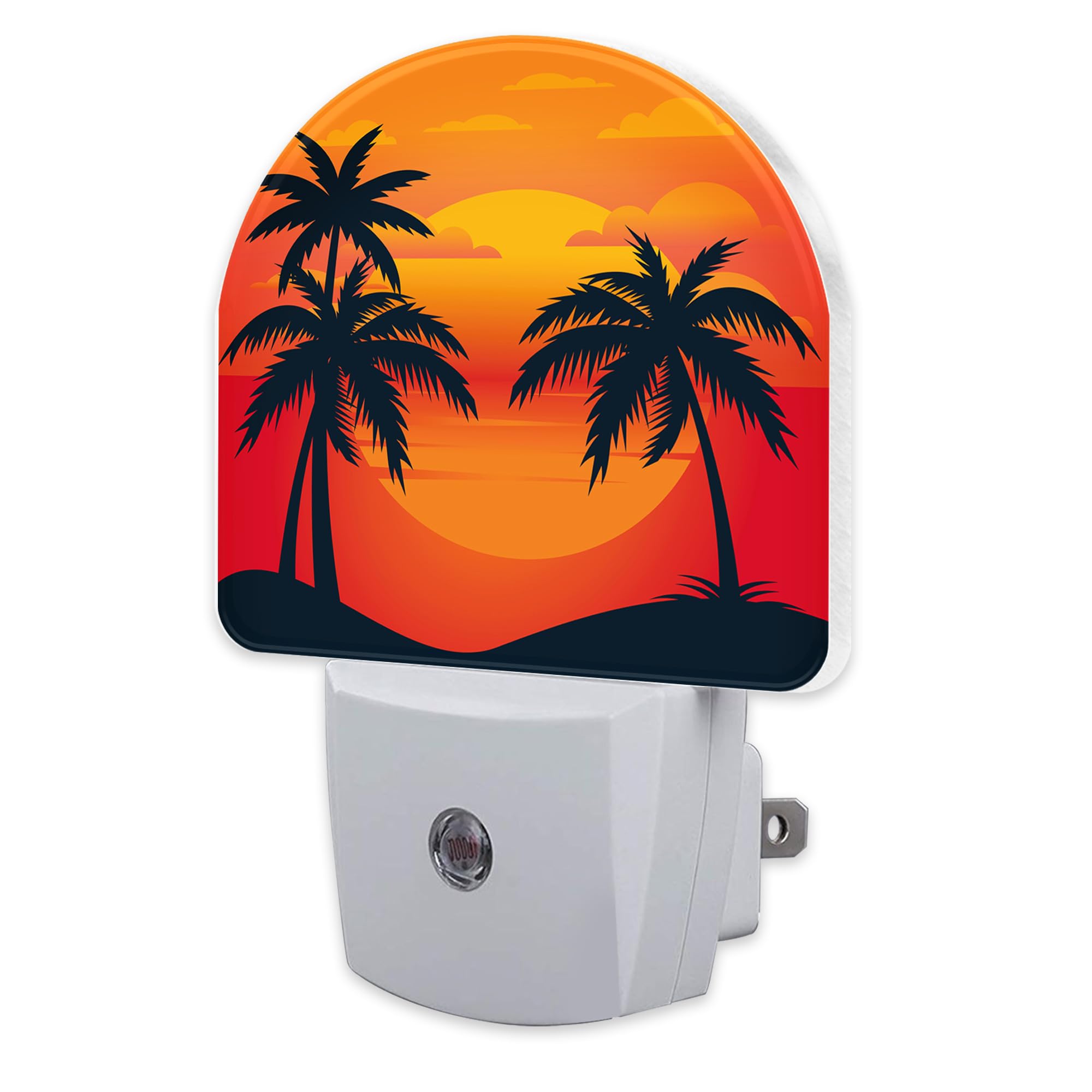 sndheke Palm Tree Night Light, Sunset Design, 0.5W Energy Saving, Kids Home Decor, Model SBD04, Color21