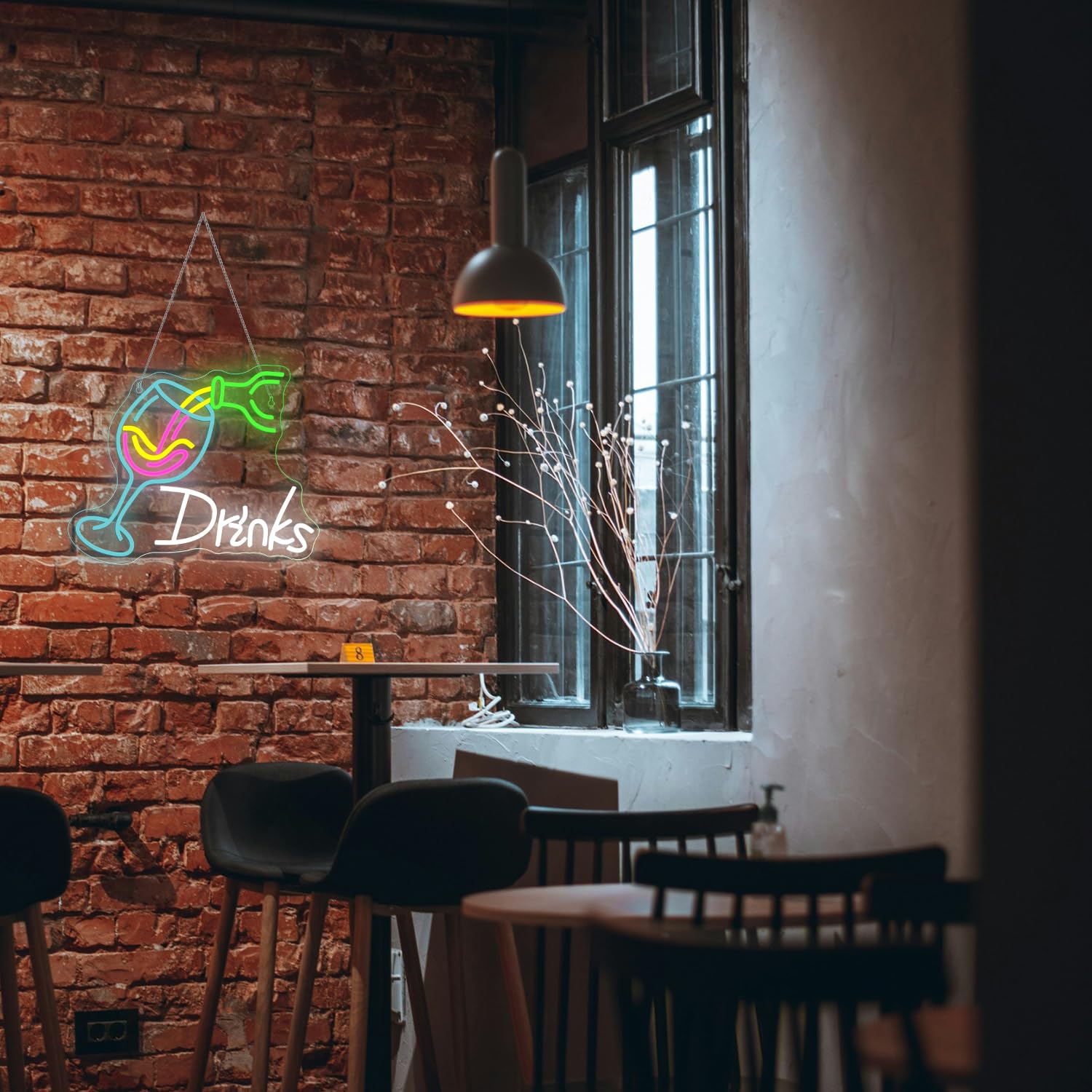 Nosun Drink Neon Sign Neon Pouring Wine Drinking   Led Lights For Wall Decor Usb Light Up Signs Home malt-inspired Bar Bedroom Restaurant Man Cave Cafe Bistro Club Party Decorations Gift