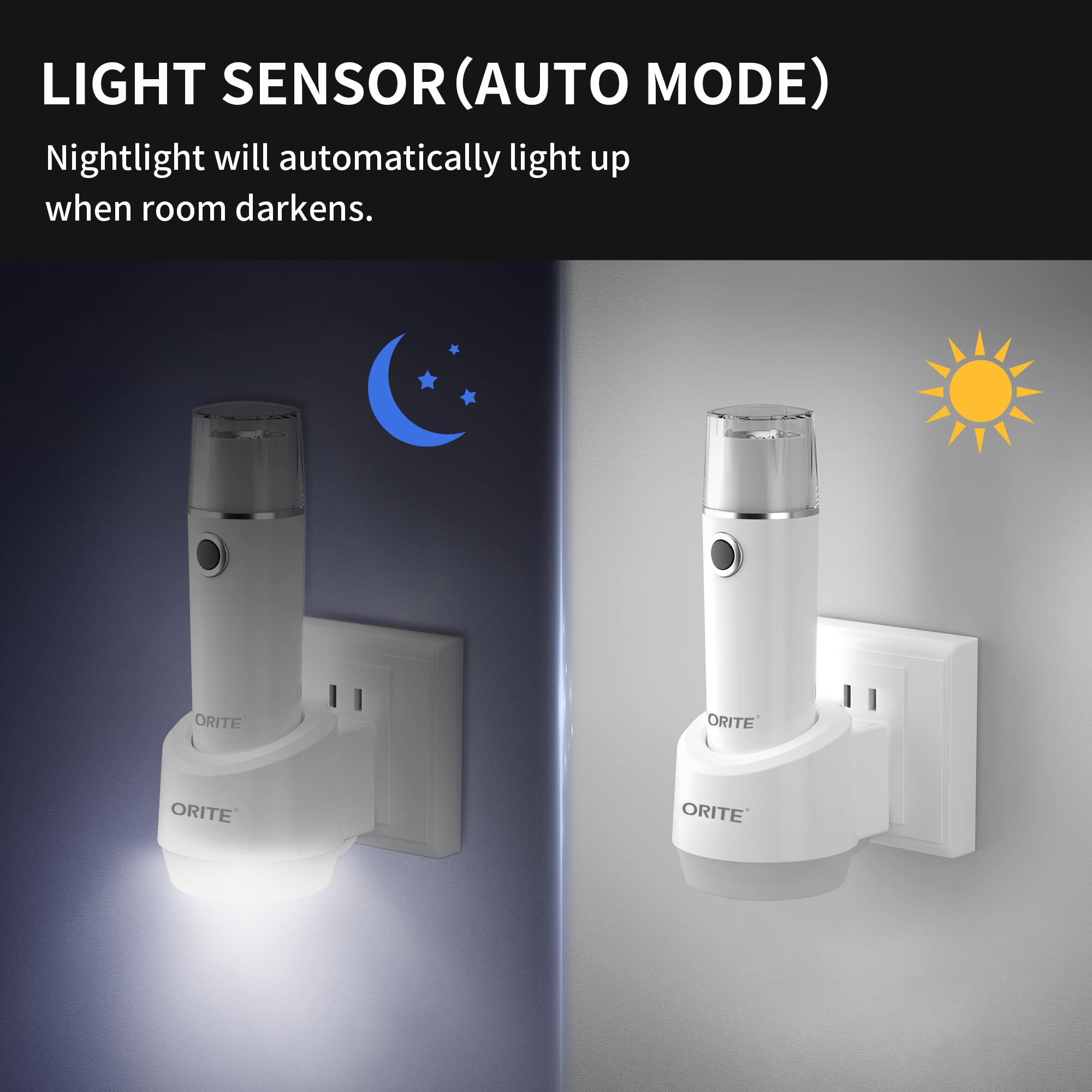 Emergency Flashlights For Home Power Failure, 3 In 1 Emergency Flashlights, Plug In Flashlight For Emergency, Power Failure Ligh