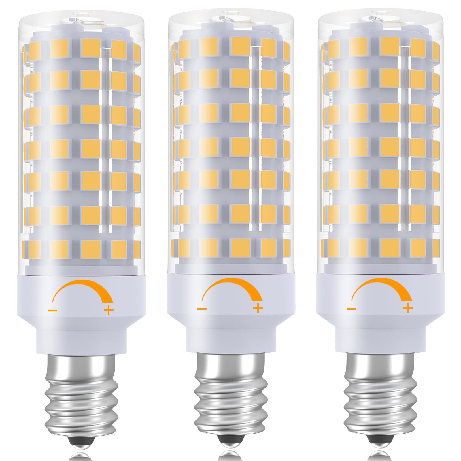 E12 LED Bulb Dimmable, 7W C7 Bulb Equivalent to E12 Candelabra Bulb 60 Watt, Warm White 3000K, T6 E12 Candelabra Small Base, AC1
