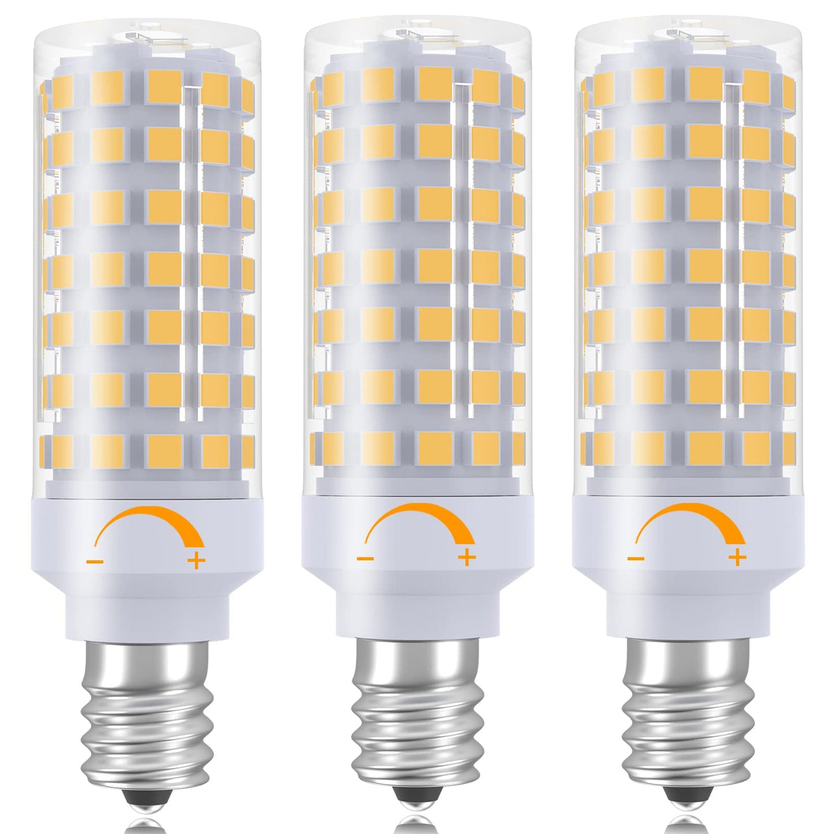 E12 LED Bulb Dimmable, 7W C7 Bulb Equivalent to E12 Candelabra Bulb 60 Watt, Warm White 3000K, T6 E12 Candelabra Small Base, AC1