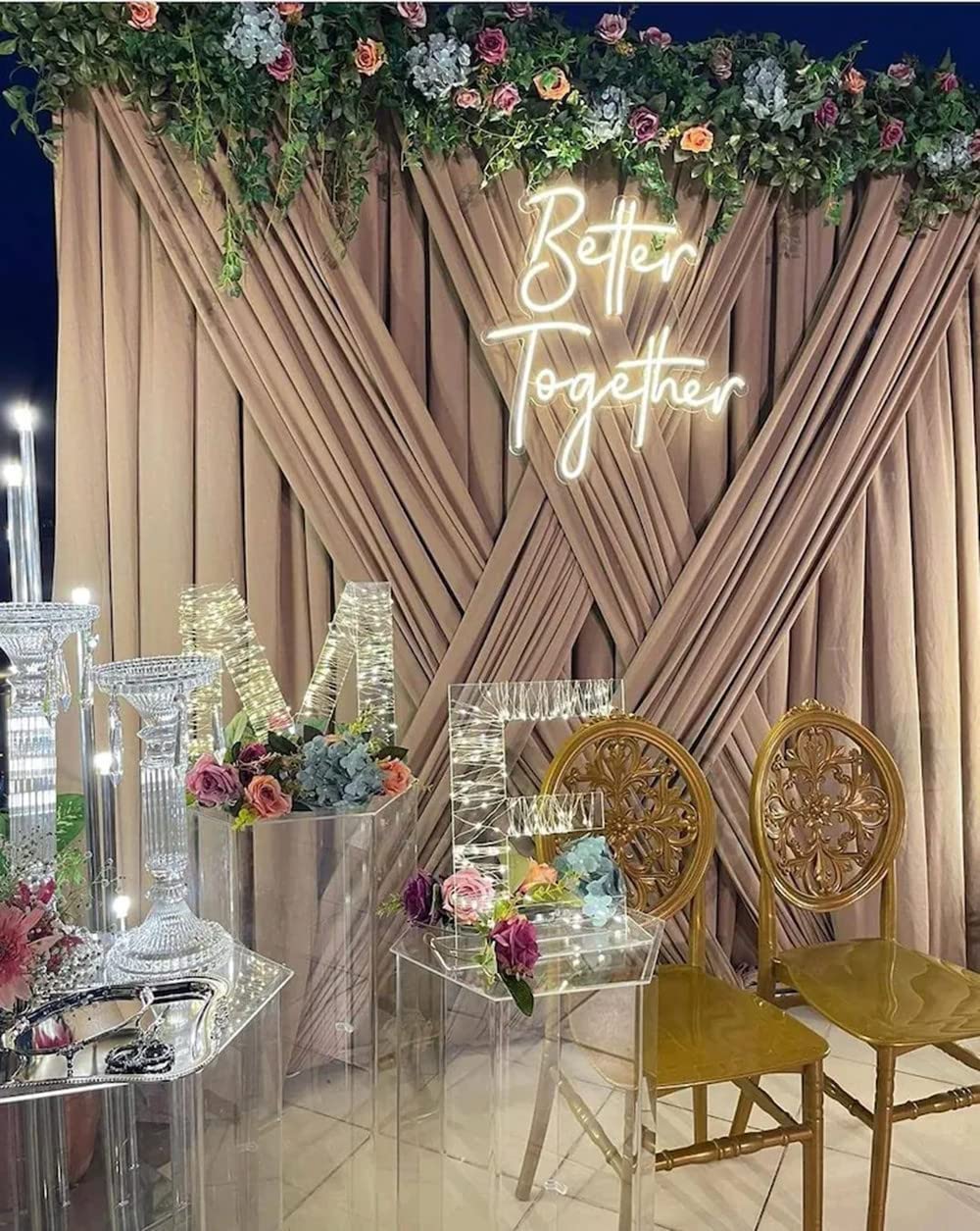 Better Together LED Neon Sign Night Light for Wall Party D?or Bedroom Room Bar Wedding Home Birthday Art Decoration Christmas wi