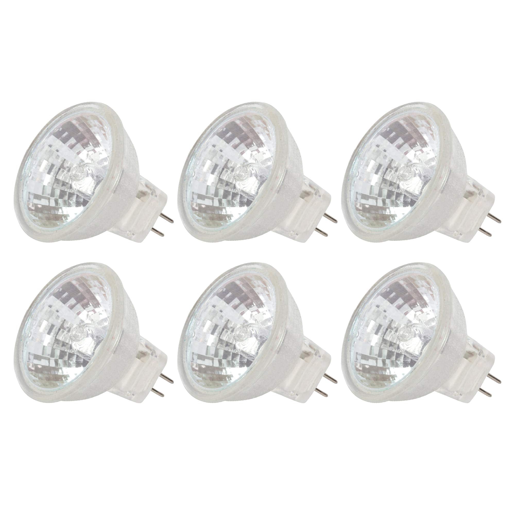 Simba Lighting Mr11 Halogen 20W 12V Ftd Spotlight Light Bulbs (6 Pack) 2-Pin 220Lm For Landscape, Accent, Track Lights, And Fibe