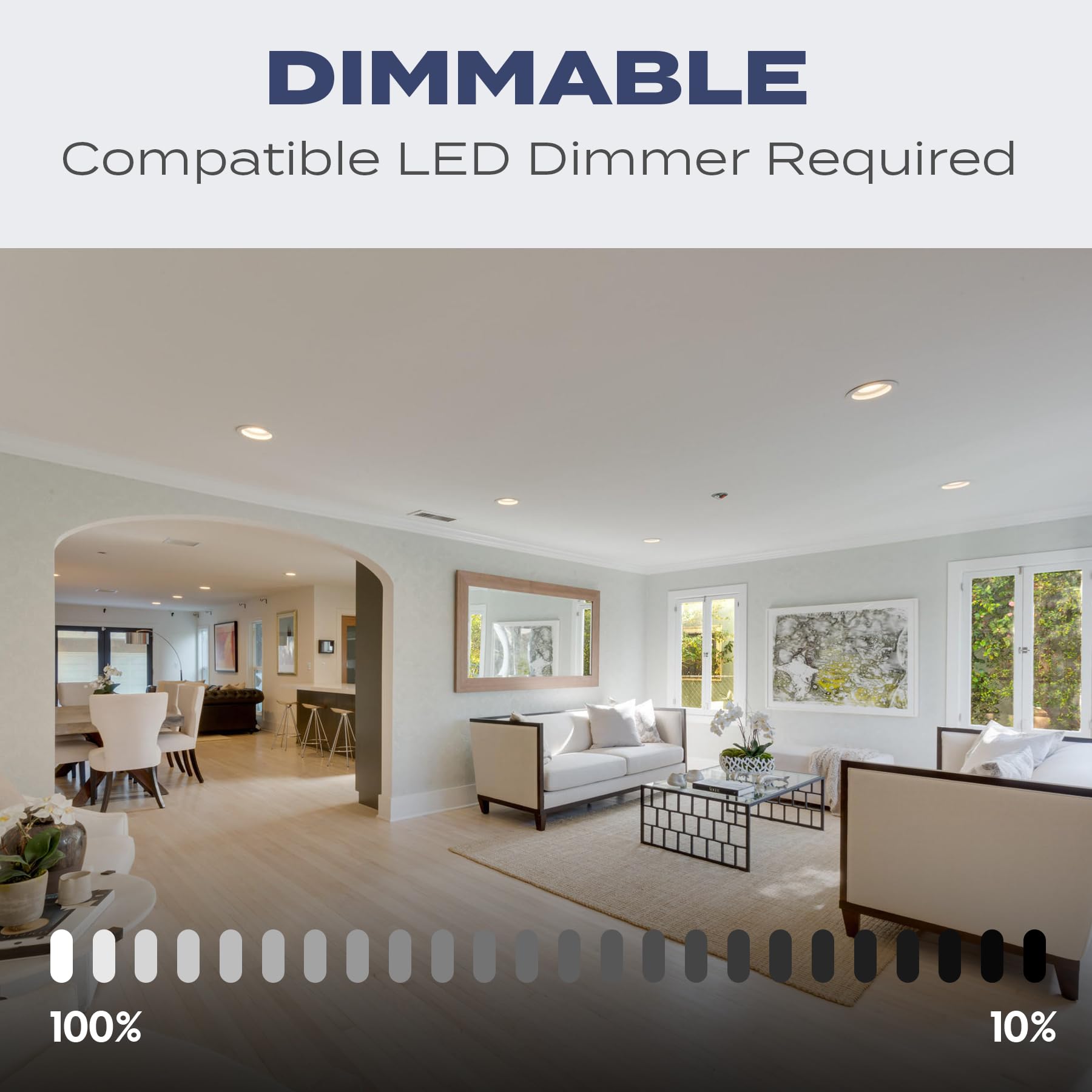 12 Pack 6 Inch Flush Mount Ceiling Light, Recessed Lighting, Led Disk Lights, Low Profile Surface Mount Light, Dimmable, 2700K/3