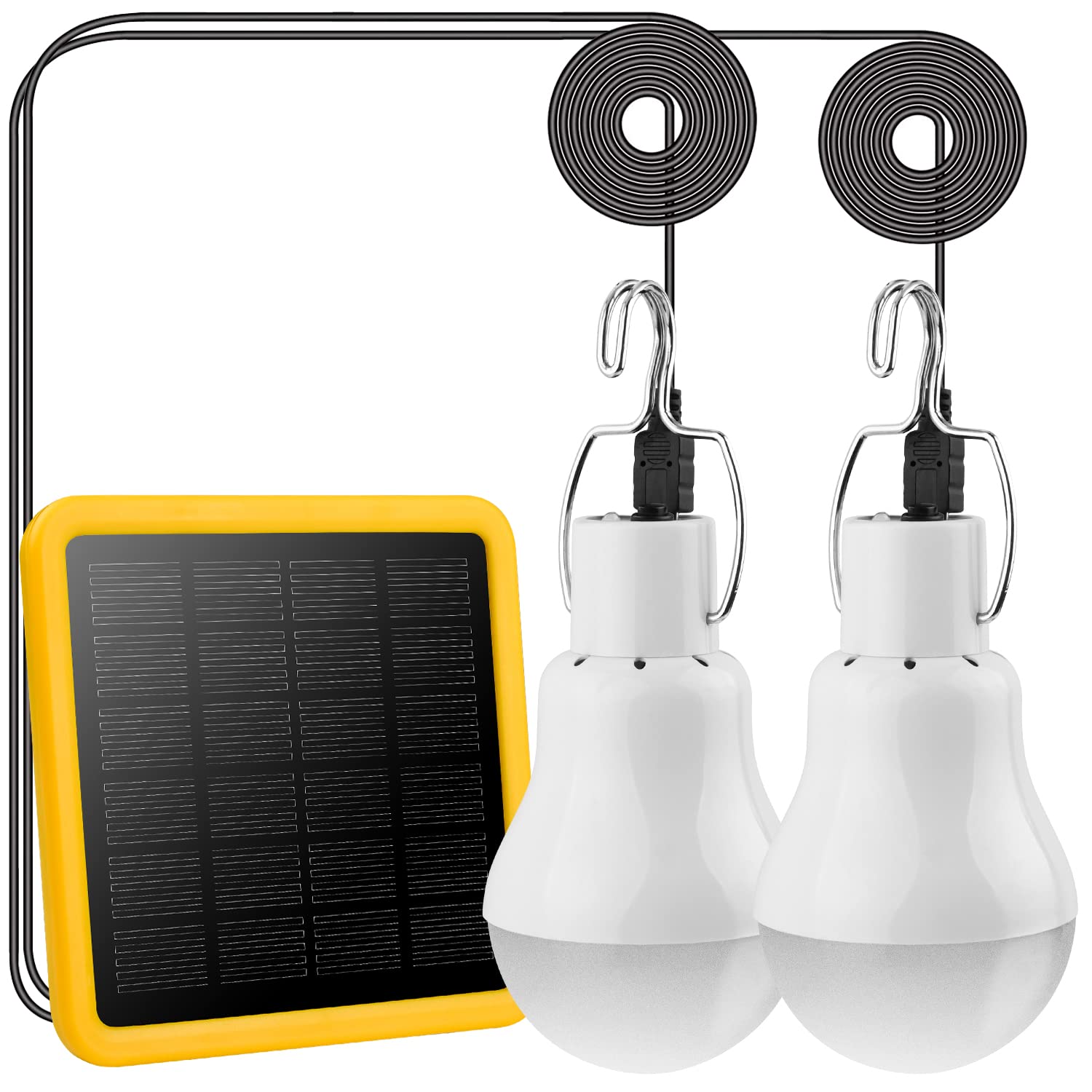 Beinhome Solar LED Light Bulb, Portable Camping Lantern, Cold White, Model 714, for Indoor/Outdoor Use, Hiking, Garden, Chicken Coop