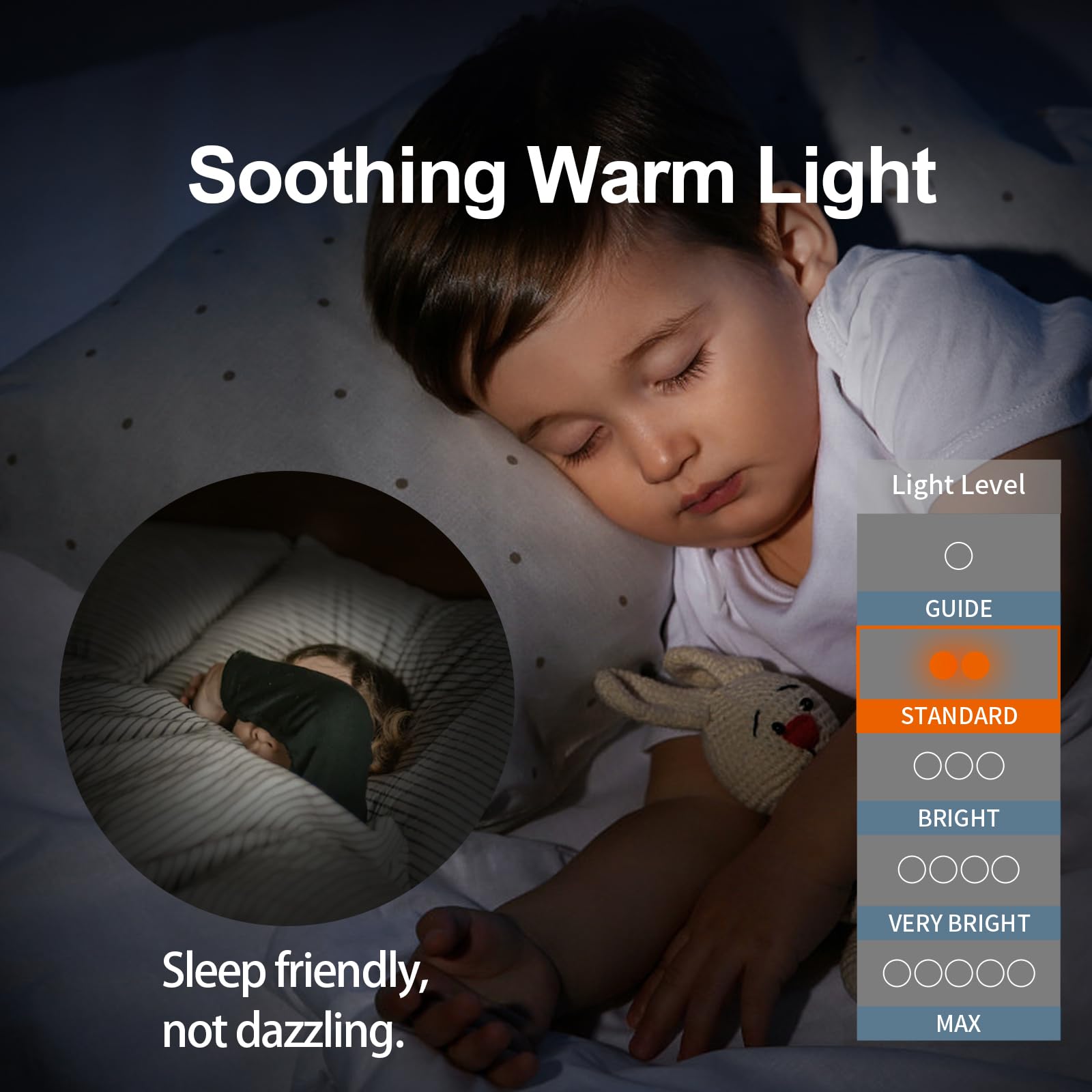 Artin-X Magnetic Motion Sensor Night Light, 2 Pack, Rechargeable, Acrylic, Model AMY-NR96CR283WXX0, Ideal for Bedroom & Bathroom