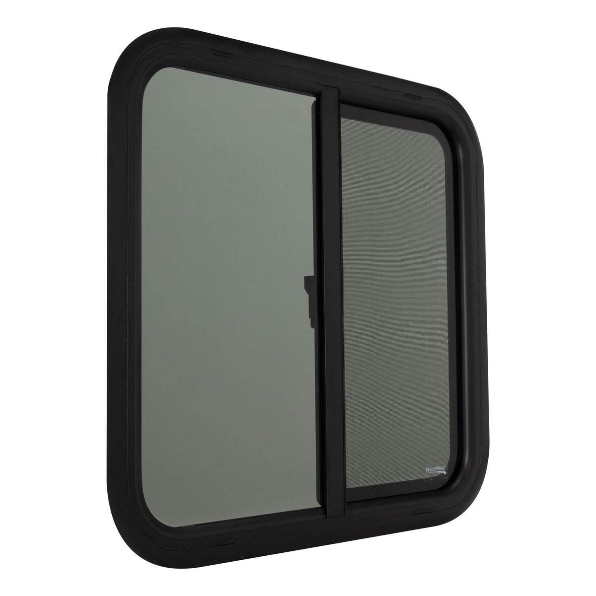 Rec Pro Rv Window RecPro RV Window Replacement | Teardrop Style | 24inW x 24inH | Black ...