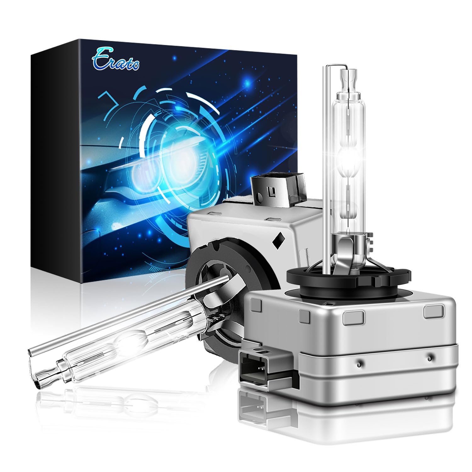 Erato D1S Fit for 2007 2008 2009 2010 2011 2012 2013 2014 Escalade ESV EXT Xenon Headlight Bulbs,6000K 35W Diamond White High Lo