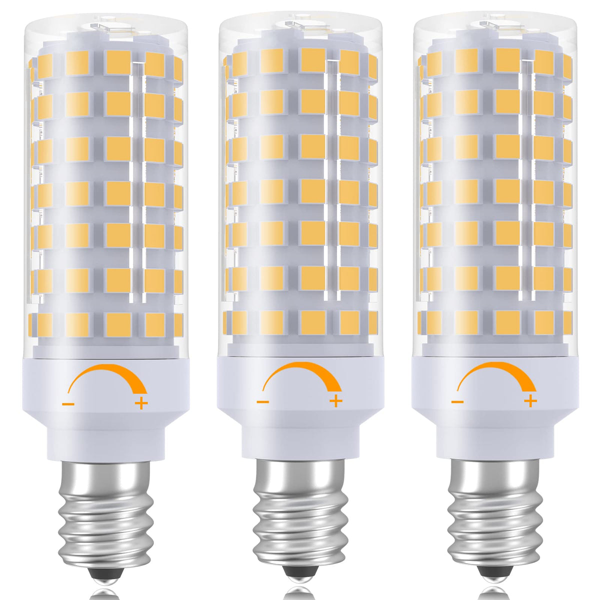 E12 Led Bulb Dimmable 7W Equivalent To E12 Candelabra Bulb 60 Watt, Warm White 3000K, T6 Small Base 120V 630Lm C7 Led Candle Lig