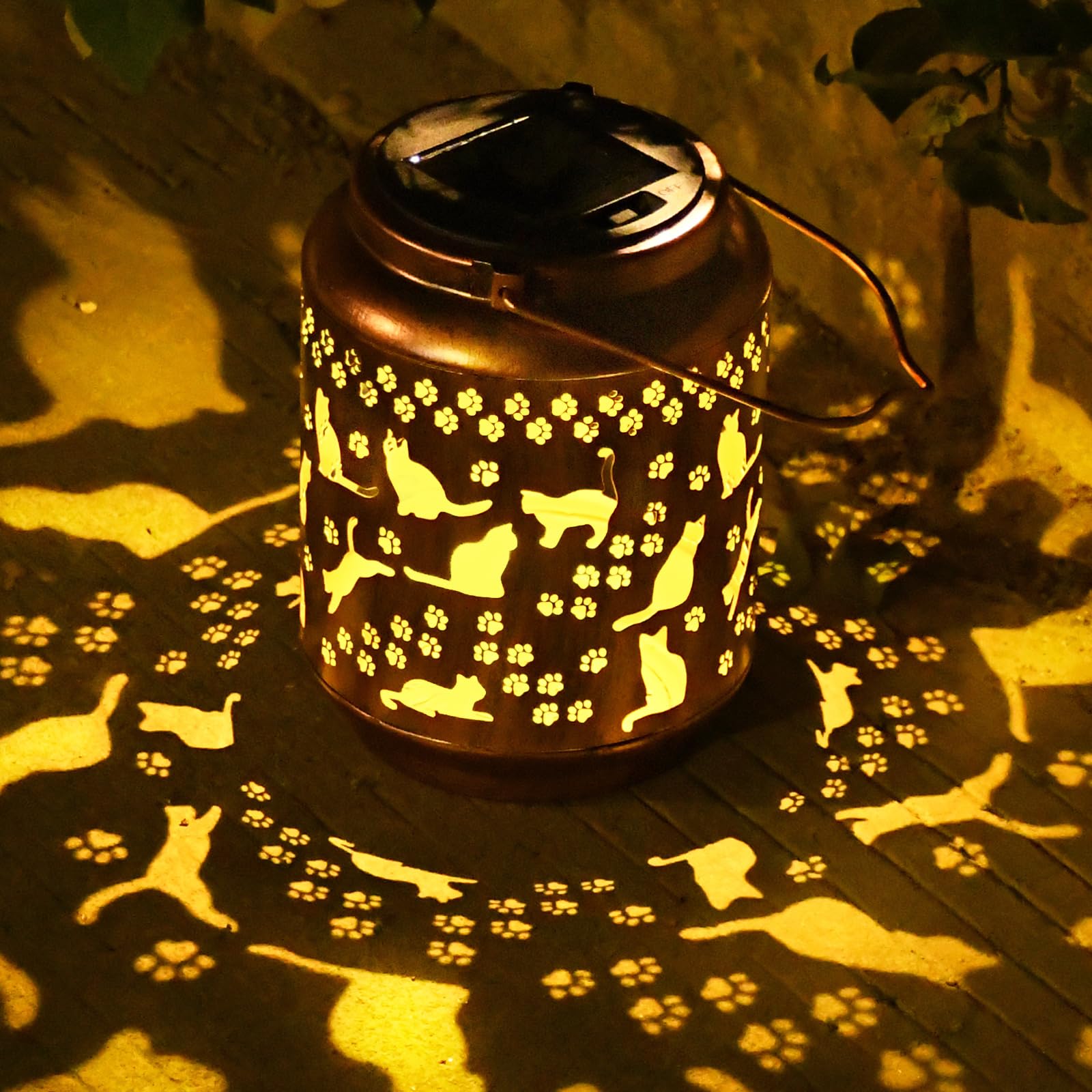 Cat Lover Gifts For Women Mom Grandma Sister Cat Solar Light   Gift Solar Lanterns For Mother Day Christmas Outdoor Waterproof Lights Led Mason Jar Hanging Lamps Decor For Garden Yard Patio
