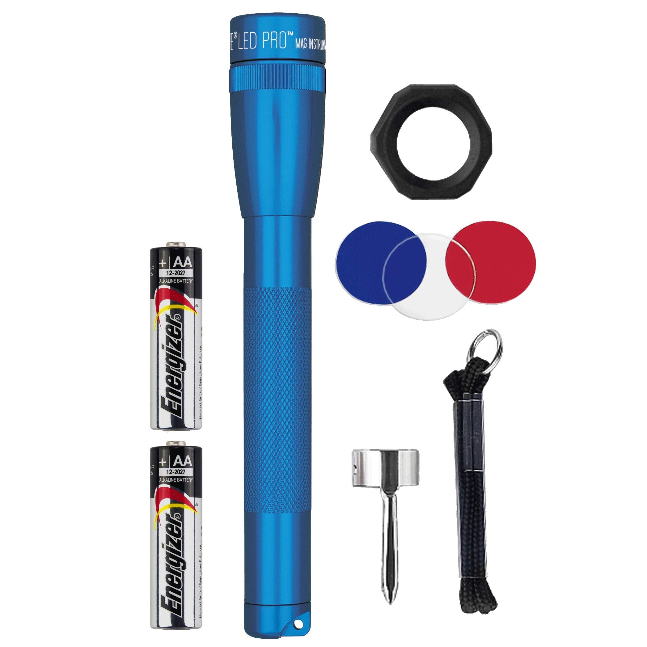MagLite Mini LED Flashlight SP2P01C, Black, Aluminum, One Size