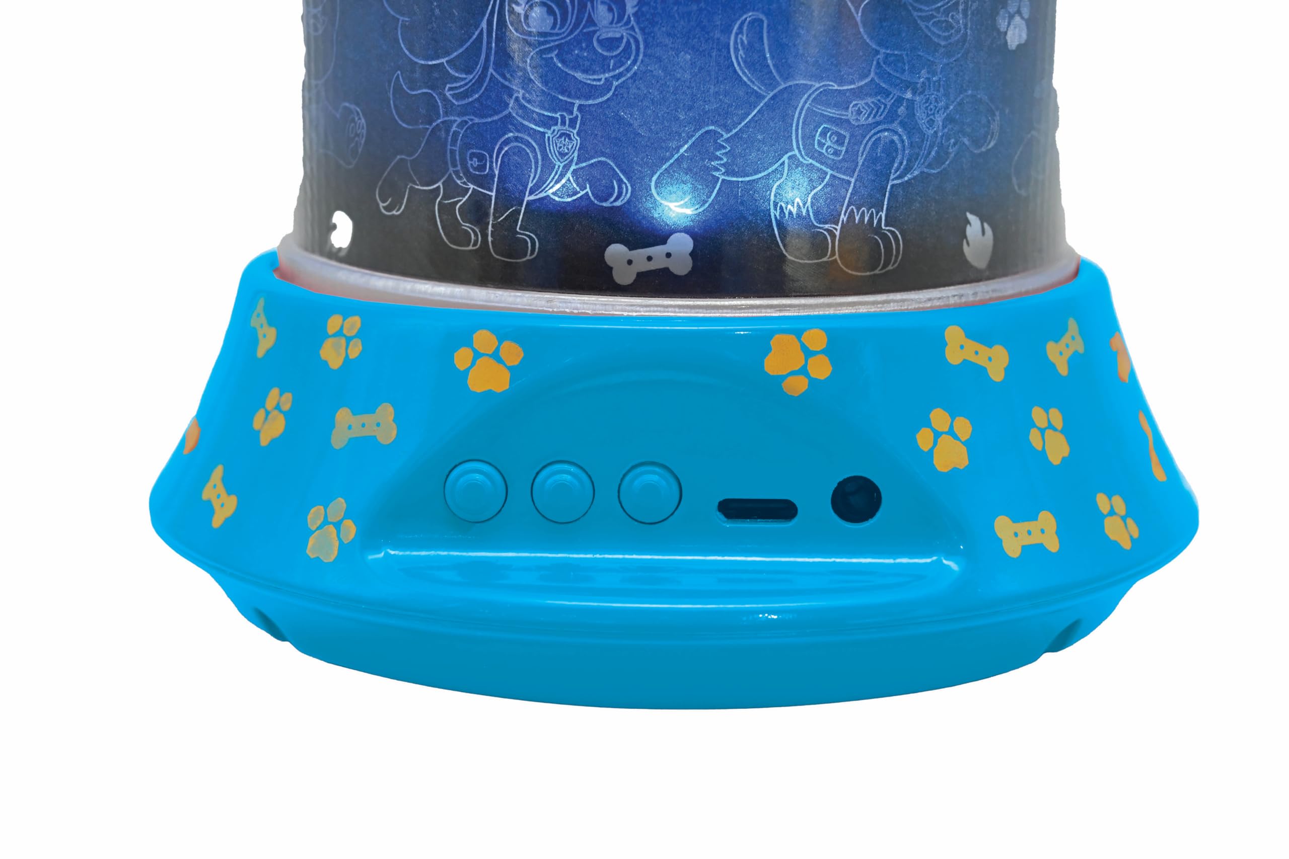 LEXiBOOK Paw Patrol Nightlight Projector with Speaker, Blue, Model NLJ035PA, Kids Bedroom Lamp with Luminous Ceiling Projections