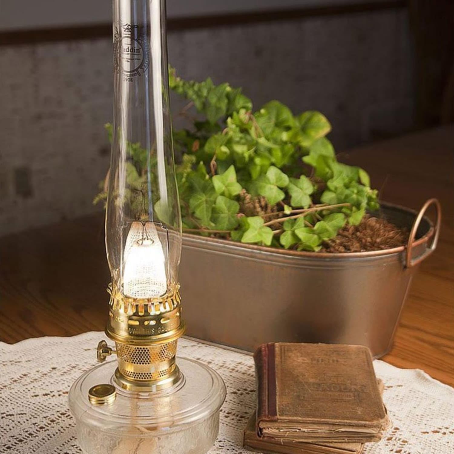 Aladdin Clear Lamp Oil - Clean Burning Kerosene Alternative for Lanterns, 32 oz