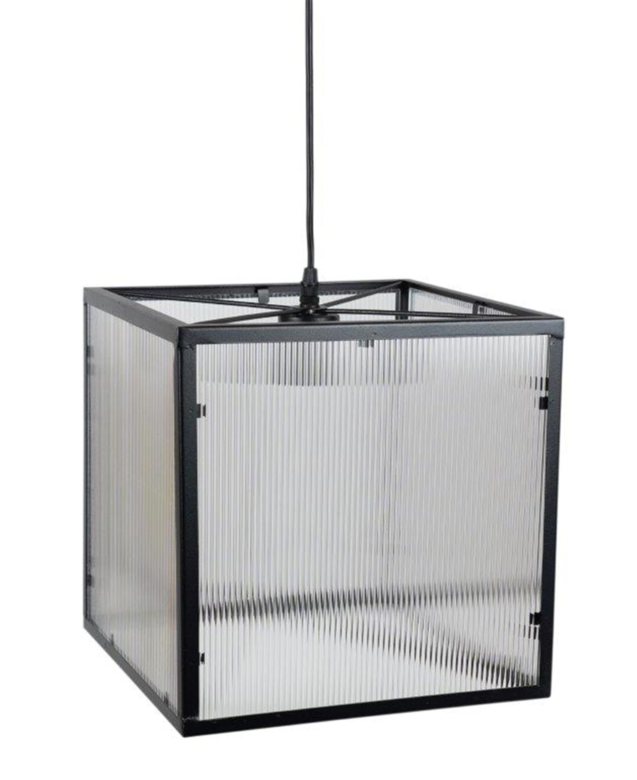 Melrose Iron and Acrylic Hanging Lamp with Black Finish 82696DS