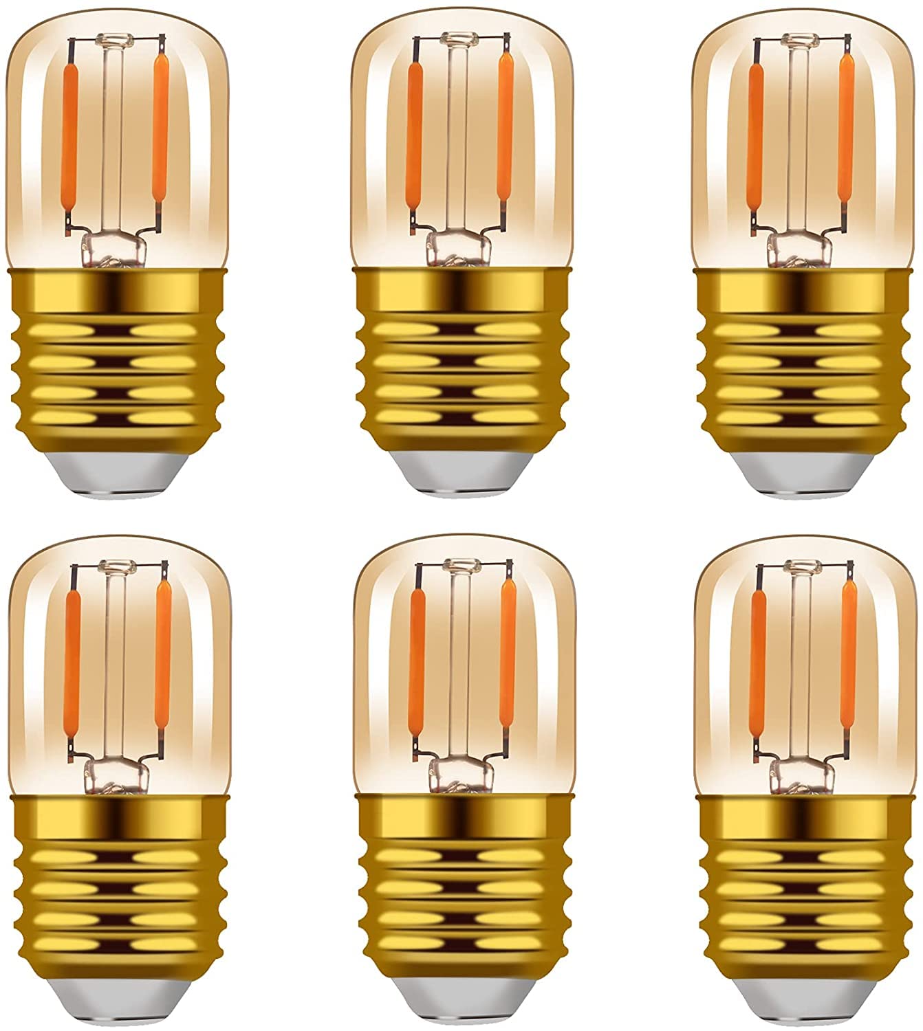 1W Low Wattage Led Edison Night Light Bulbs Warm,T28 Mini Vintage Light Bulb 10W Incandescent Equal,E26 Medium Screw Base Bulb F