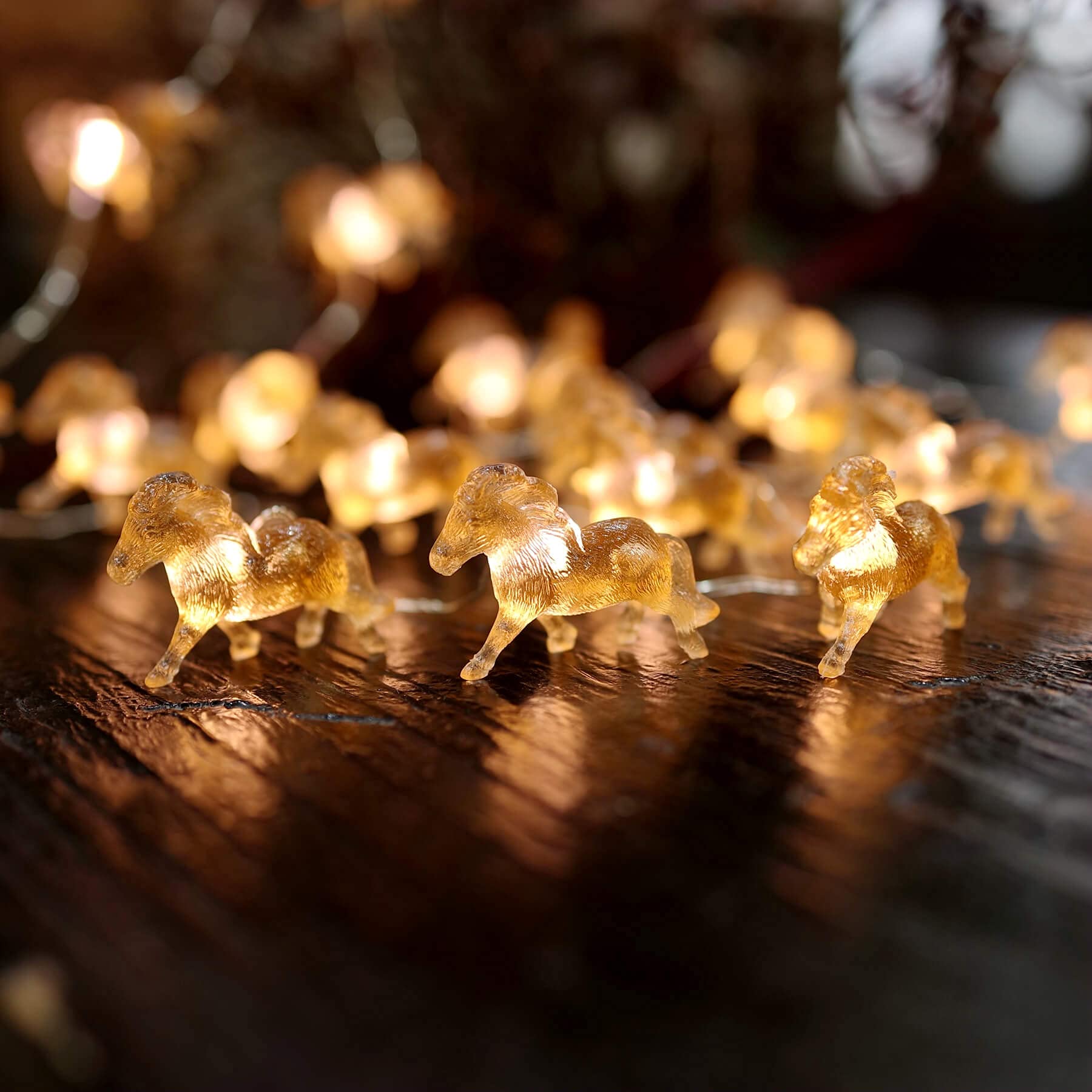 Cute Decorative Lights Fairy String Lights Horse Gifts For Women Novelty Pony Lights 20Leds 8Ft Usb Plug In Or Battery Operated For Bedroom Birthday Room Xmas Thanksgiving Decor