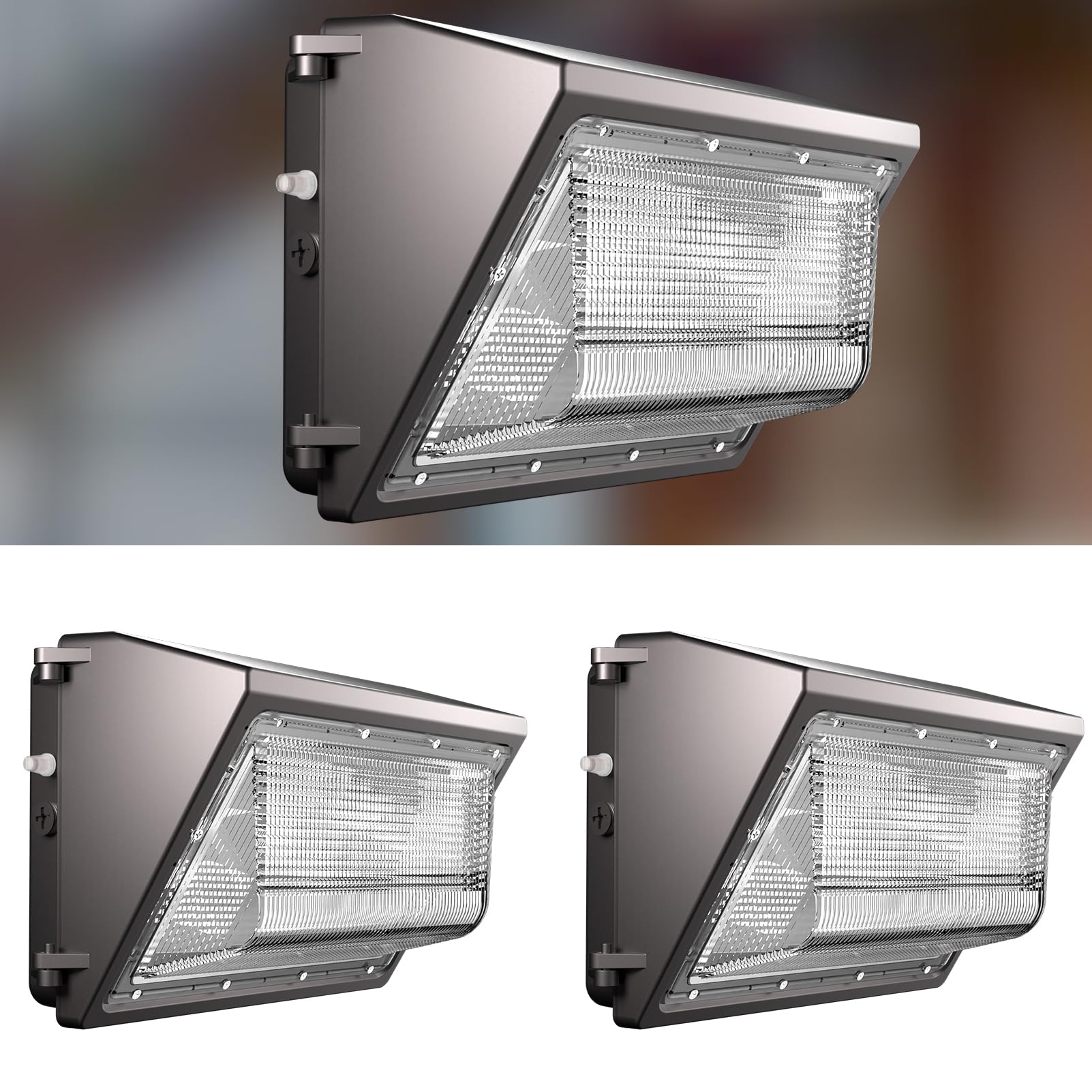 Lightdot 2Pack 200W LED Wall Pack Lights - 30000Lm(150Lm/W) Dusk-to-Dawn (100-277V) 5000K IP65 Outdoor Exterior Lighting Fixture