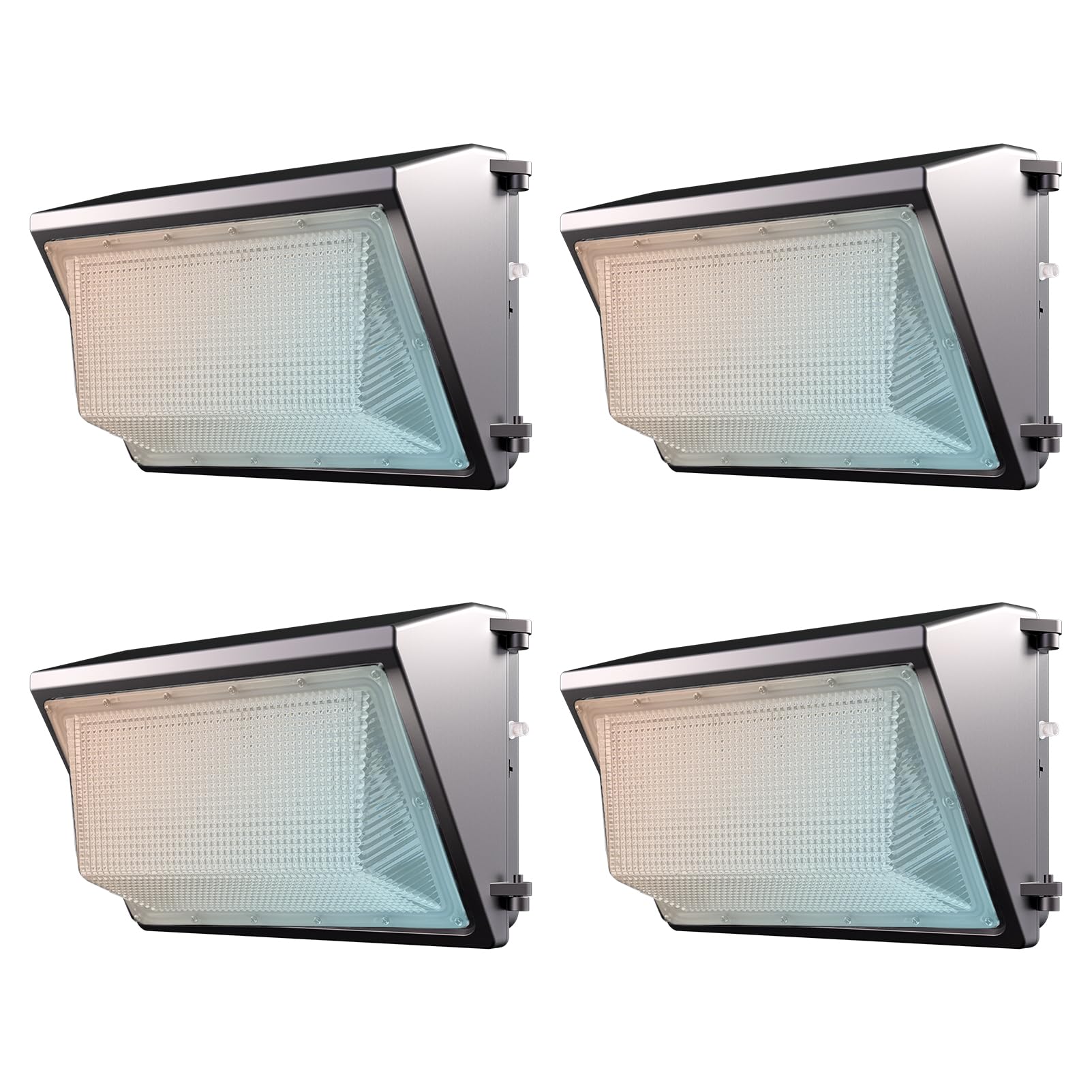 Lightdot 4Pack 150W LED Wall Pack Lights, 3CCT Selectable (3000K/4000K/5000K), 100-277v Dusk to Dawn with Photocell 22500Lm 5000
