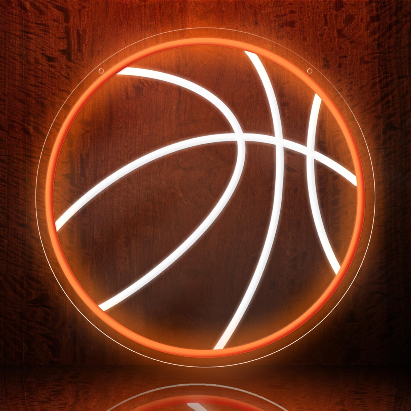 Basketball Neon Sign  12.6?12.6 Basketball Led Neon Light For Wall Decor  Powered By Usb Wall Decor Aesthetic For Room Bedroom Sports Decor Gift For Christmas Birthday