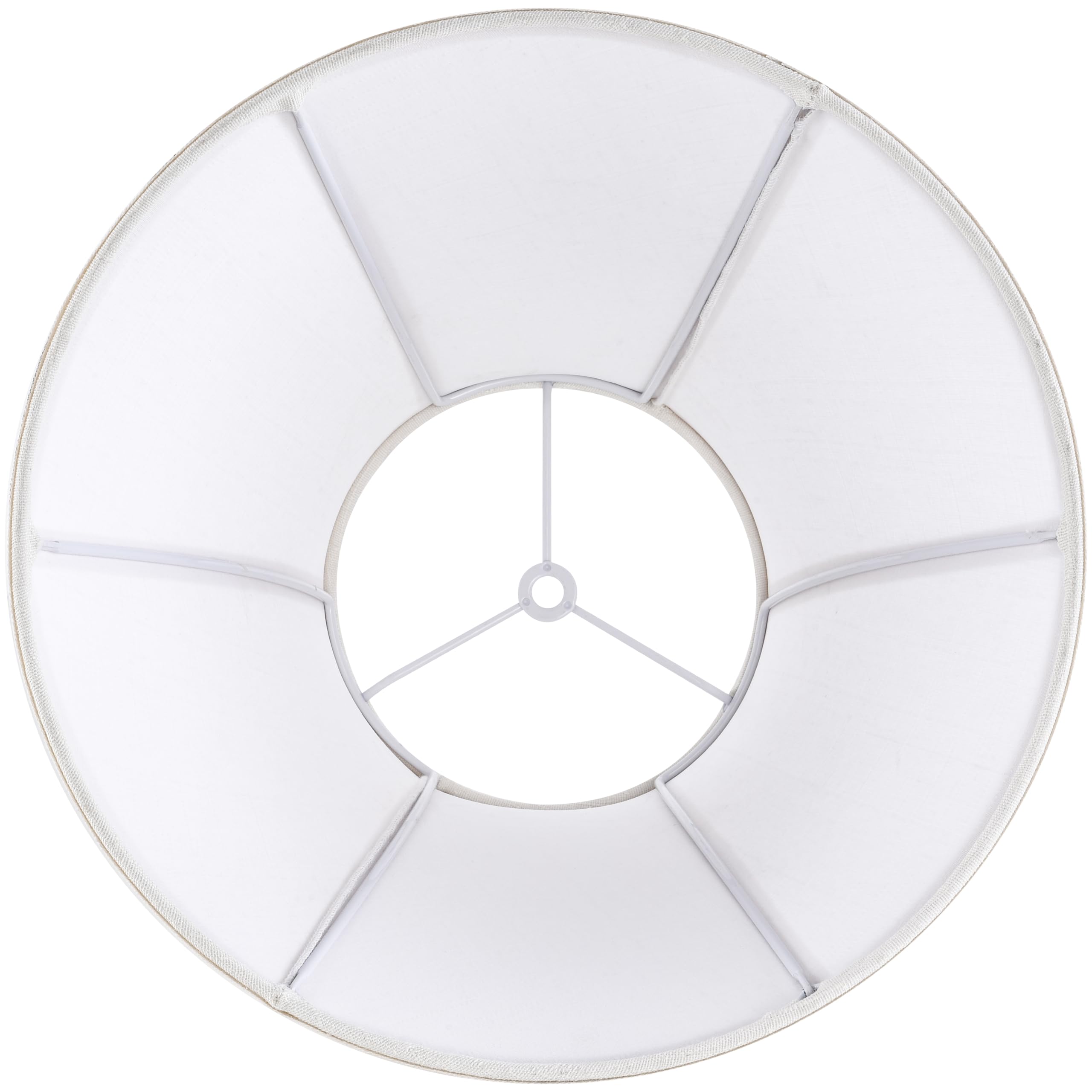 Creme White Bell Lamp Shades Set Of 2 Medium Shade 6.7Top X 13Bottom X 10High(Spider) Traditional Lampshade For Table & Be