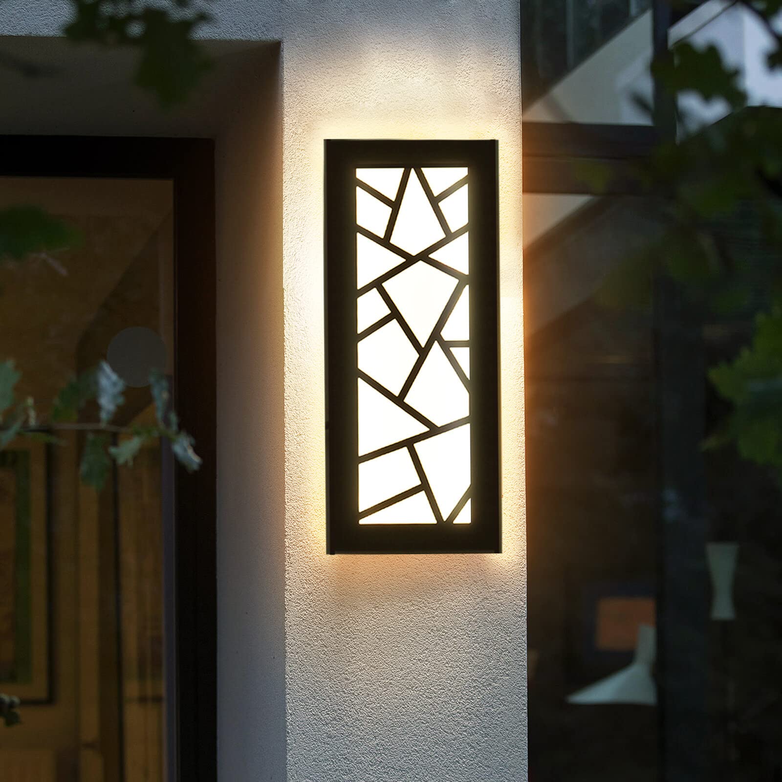 Truwella Led Wall Sconce - 11.8 Waterproof Aluminum Outdoor Light, 3000K Black, Model Ct-186-0