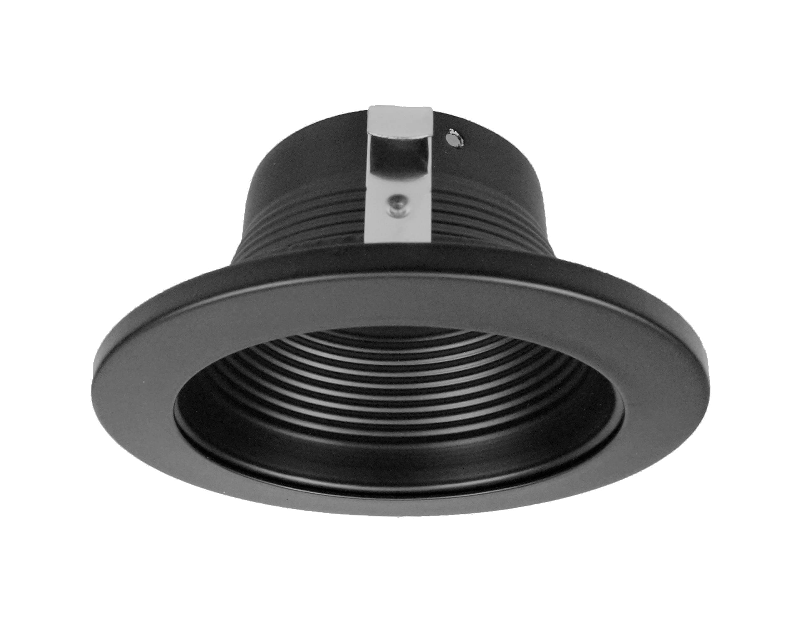 Nicor Lighting 4 Inch Black Recessed Baffle Trim For Mr16 Bulb (14002Bk)